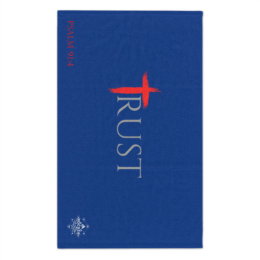 Trust Inspirational Rally Towel, Psalms 91:4 towel, Sports Towel, Church Fundraiser, Motivational Gift, Faith-Based Merch