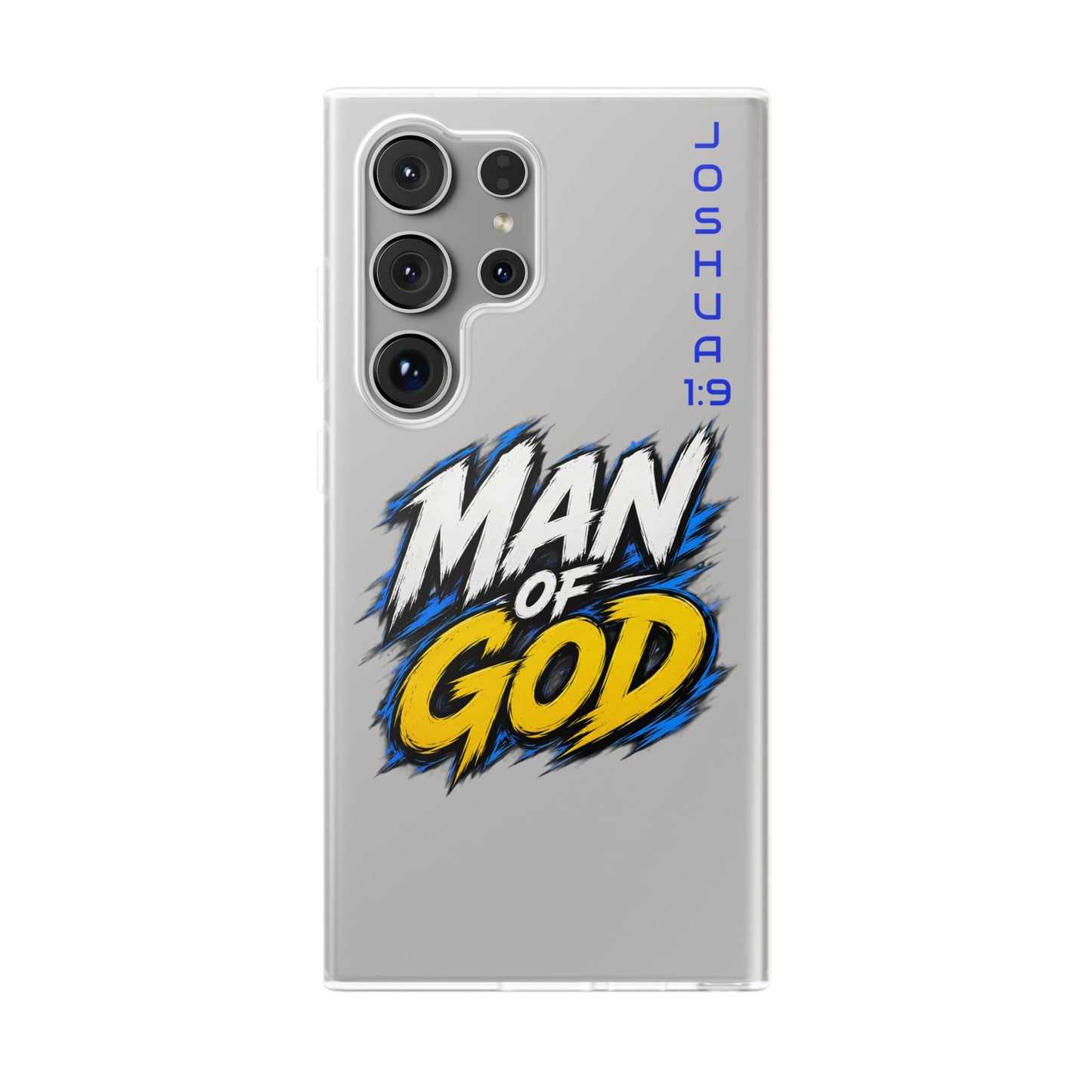 Man of God Phone Case — Joshua 1:9 Flexi Case