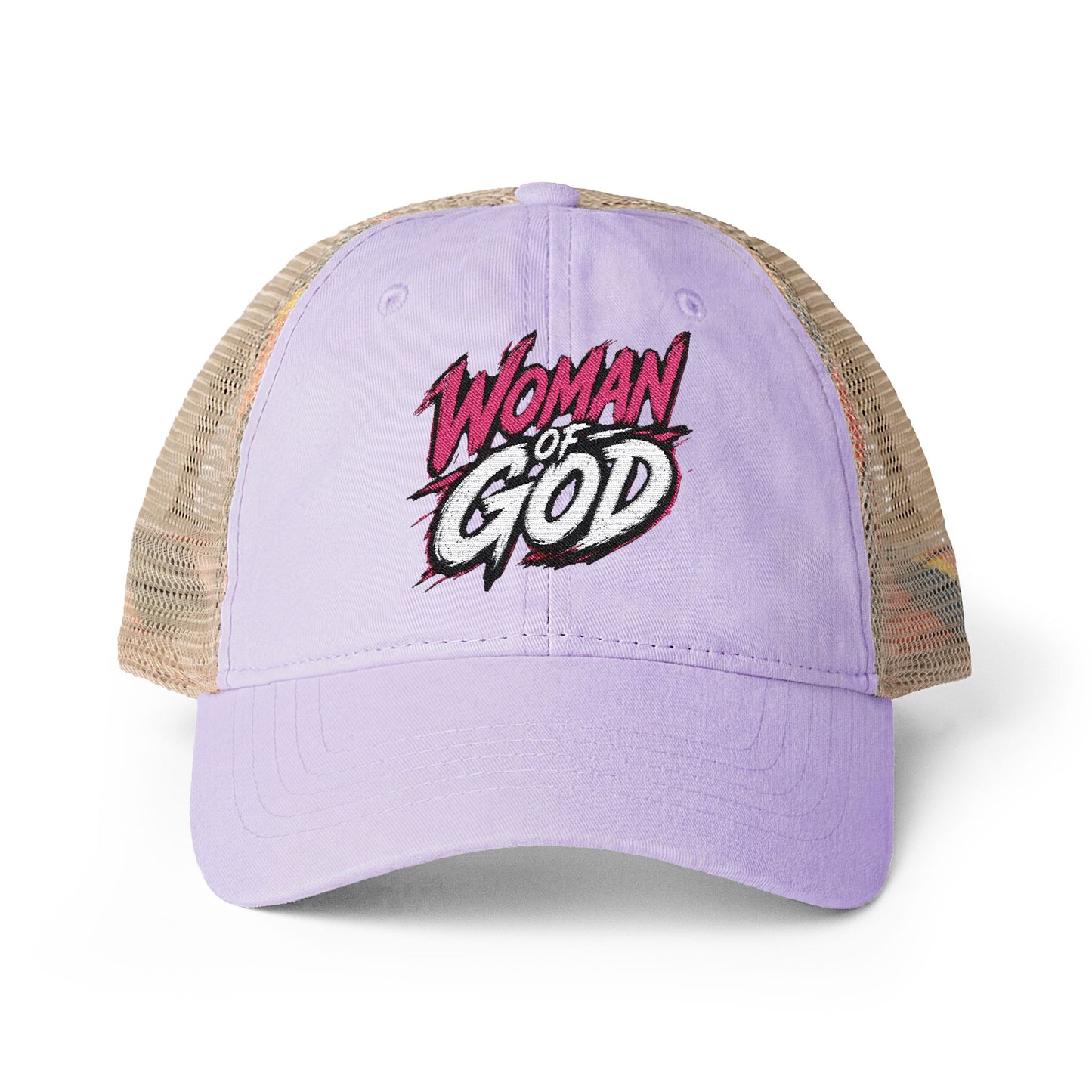 Woman of God Washed Mesh-Back Cap