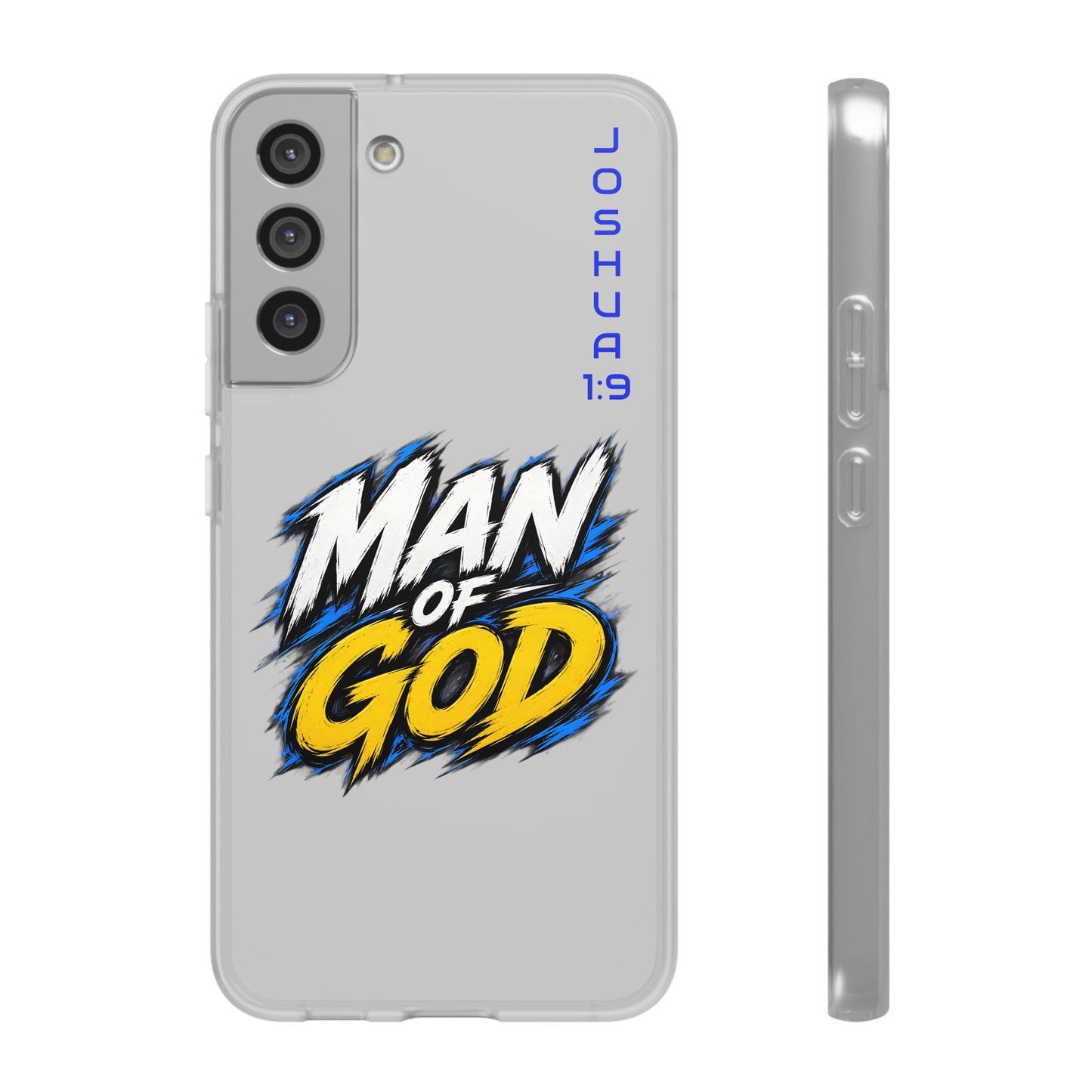 Man of God Phone Case — Joshua 1:9 Flexi Case