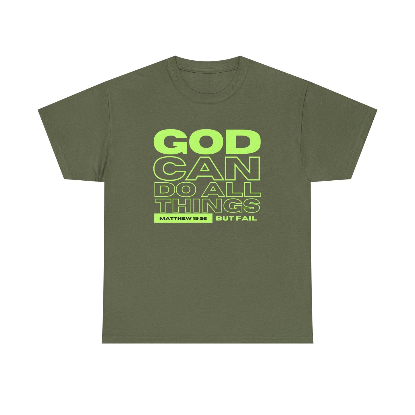 God Can Do All Things Tshirt, God Can Tshirt, Do All Things Tshirt, Can Do all, Christian Apparel, Men/Women Tshirt, Unisex Heavy Cotton Tee