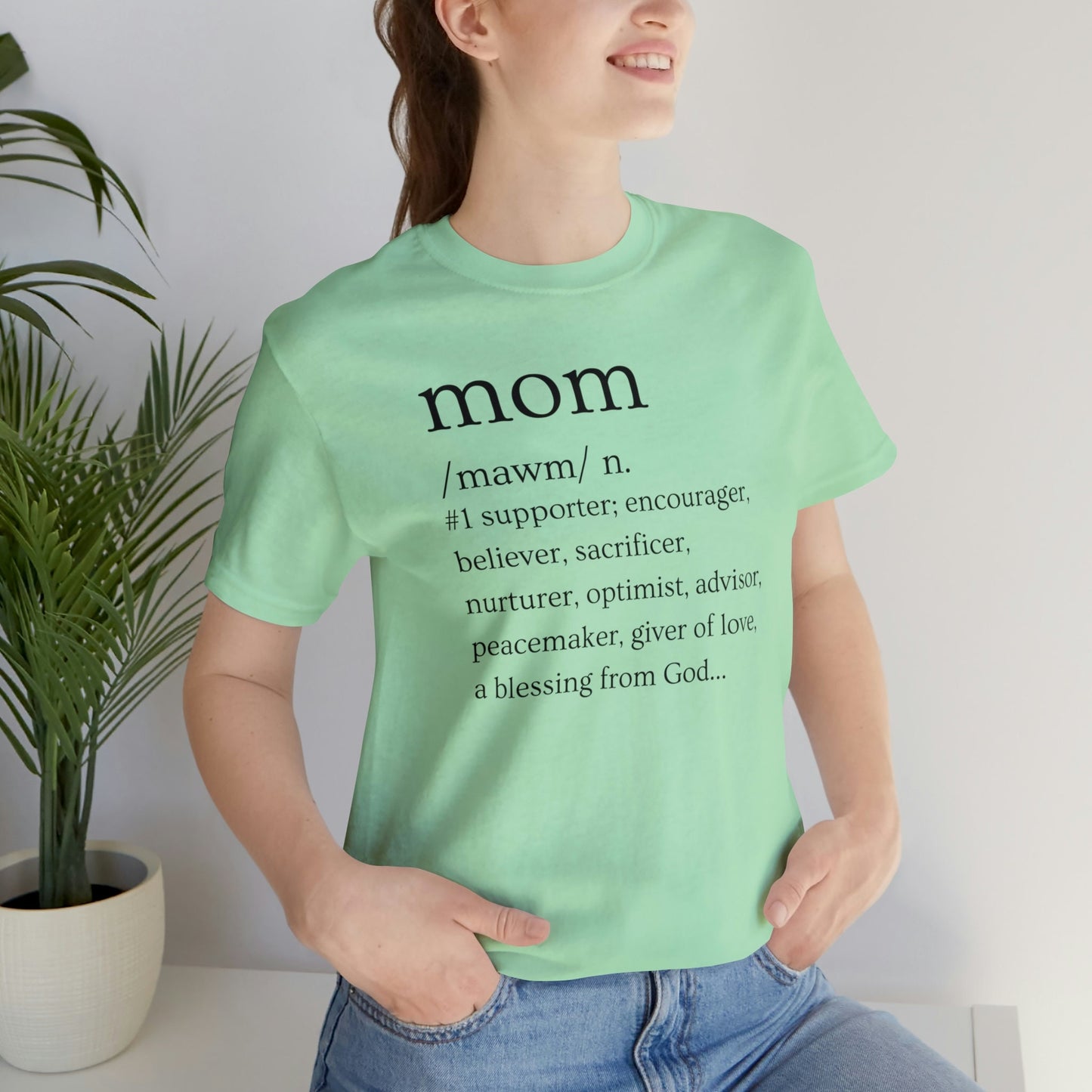 Mom Defined T-Shirt | Gift for Mom | Mother's Day T-Shirt | Mom Defined | Mother's Day Gift | Gift for Mother | Definition of Mom - Blk Ltr