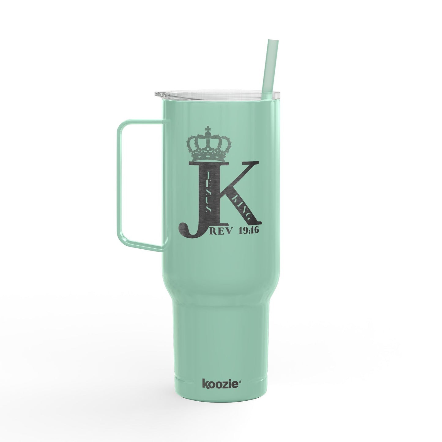 Jesus King Insulated Tumbler, Travel Mug, 40oz Drinkware, Engraved Gift