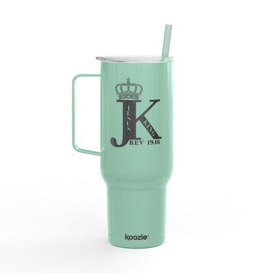 Jesus King Insulated Tumbler, Travel Mug, 40oz Drinkware, Engraved Gift