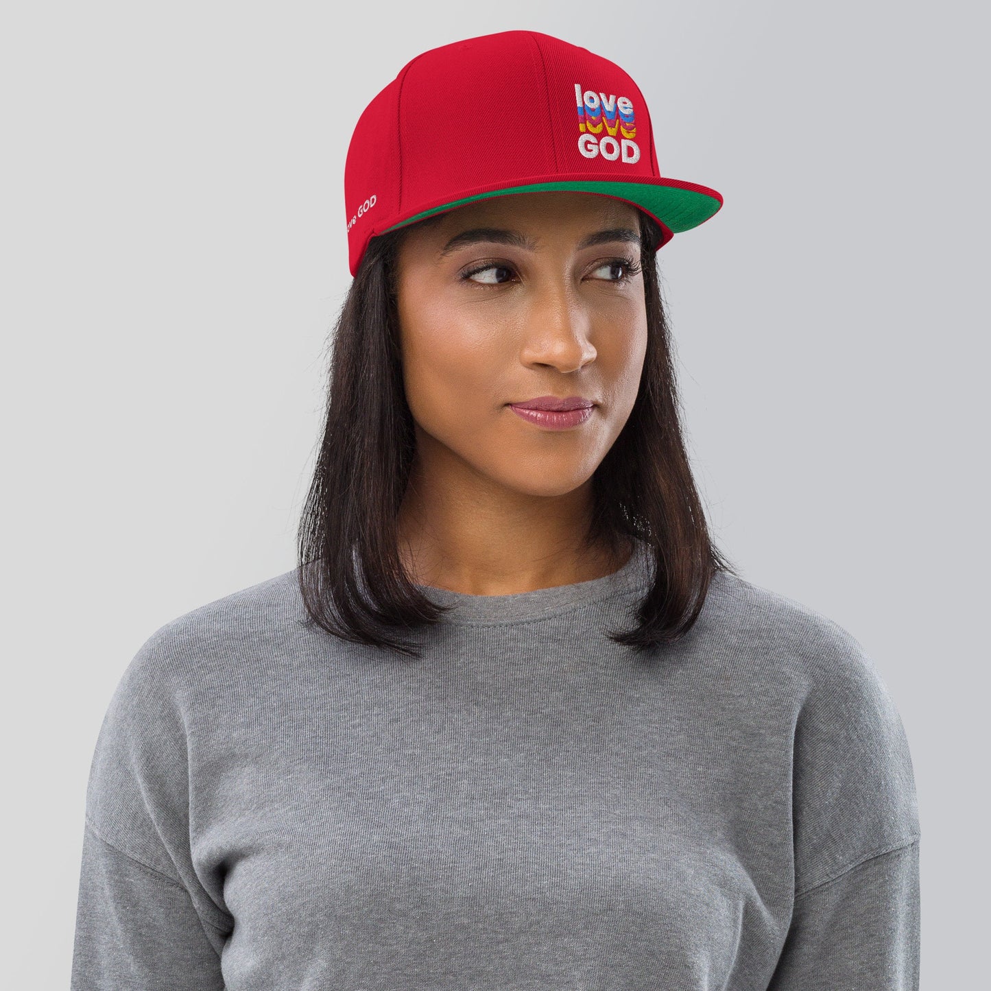 Love God Hat, Love Hat, Christian Apparel, Men Women Love God Hat, Love God Snapcap, Love God Snapback Hat