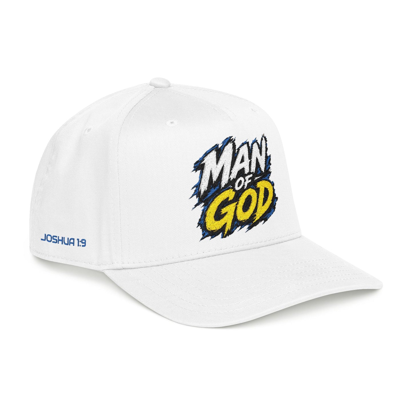Man of God graphic Mid Profile Baseball Cap | faith scripture hat