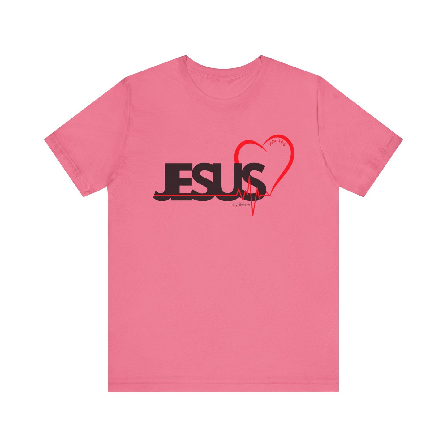 Jesus Lifeline tshirt, Unisex T, Jesus EKG shirt, Jesus the Life Tshirt, Jesus Shirt, Christian Apparel, My lifeline Shirt, EKG Jesus Shirt
