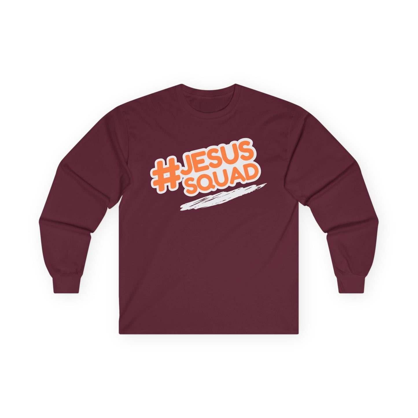 JESUS SQUAD Unisex Long Sleeve Tee, Faith and Pride Shirt, Religious Holiday Apparel, Almighty Kingdom Tee, Religious Pride Cotton Tee