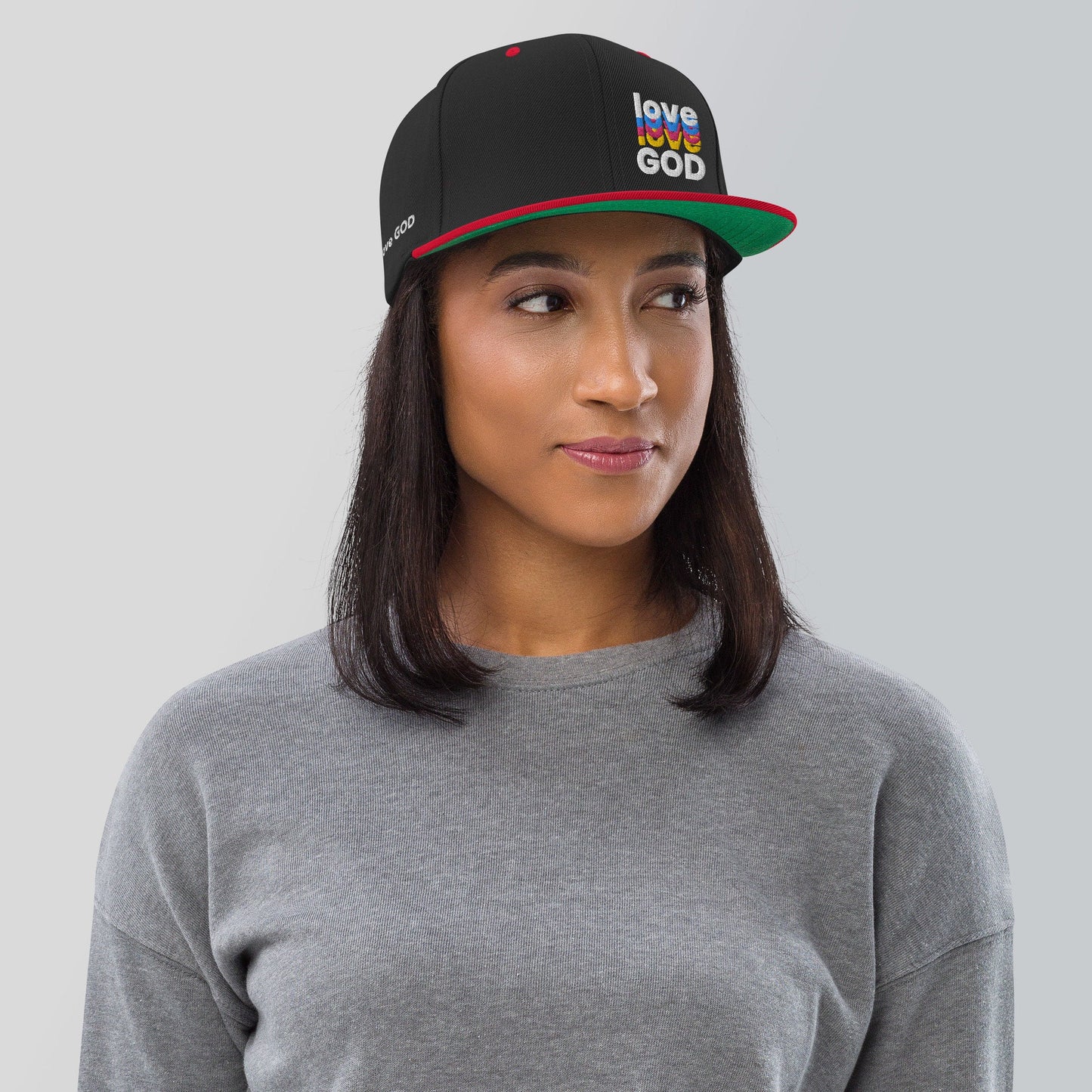 Love God Hat, Love Hat, Christian Apparel, Men Women Love God Hat, Love God Snapcap, Love God Snapback Hat