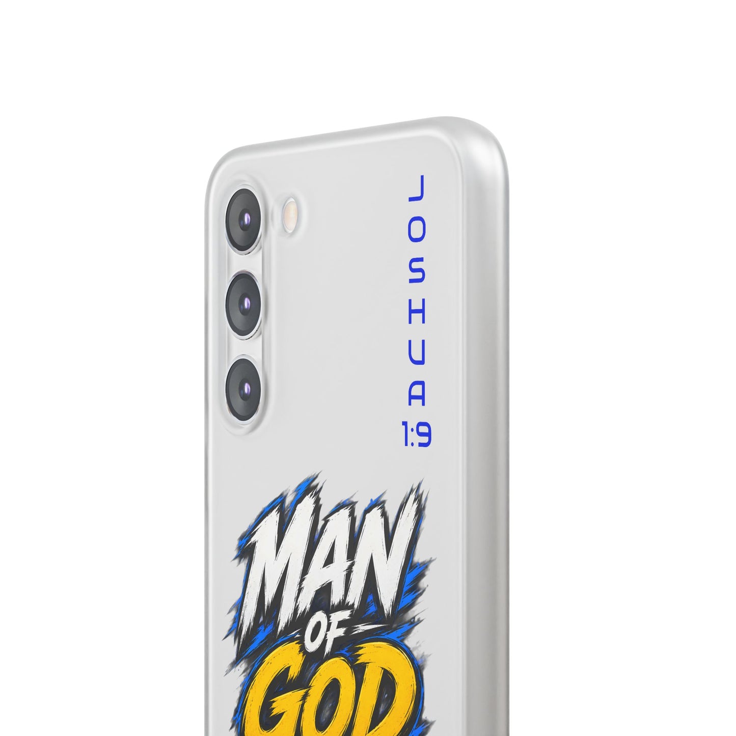 Man of God Phone Case — Joshua 1:9 Flexi Case