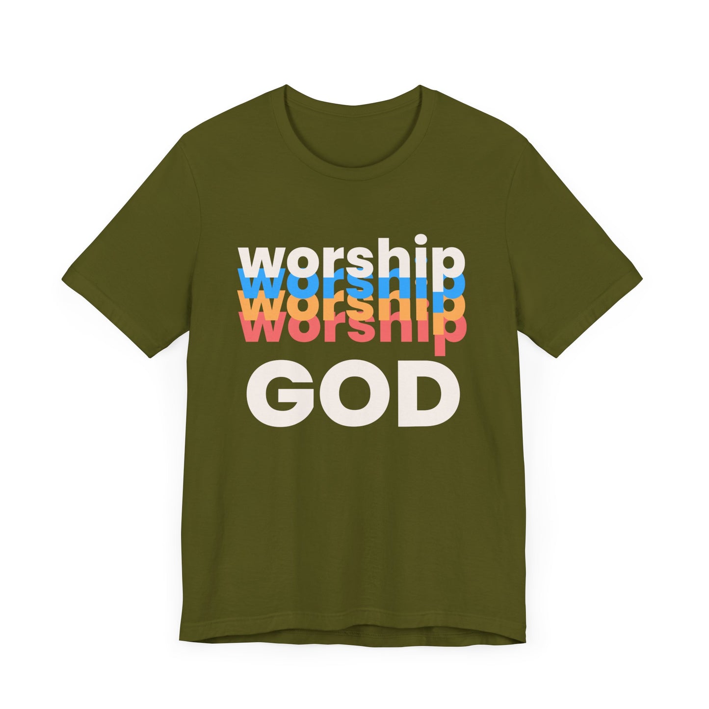 Worship God Tshirt, Worship Tshirt, Christian Apparel, Worship God, Men Woman Worship God Tshirt, Unisex Jersey Short Sleeve Tee
