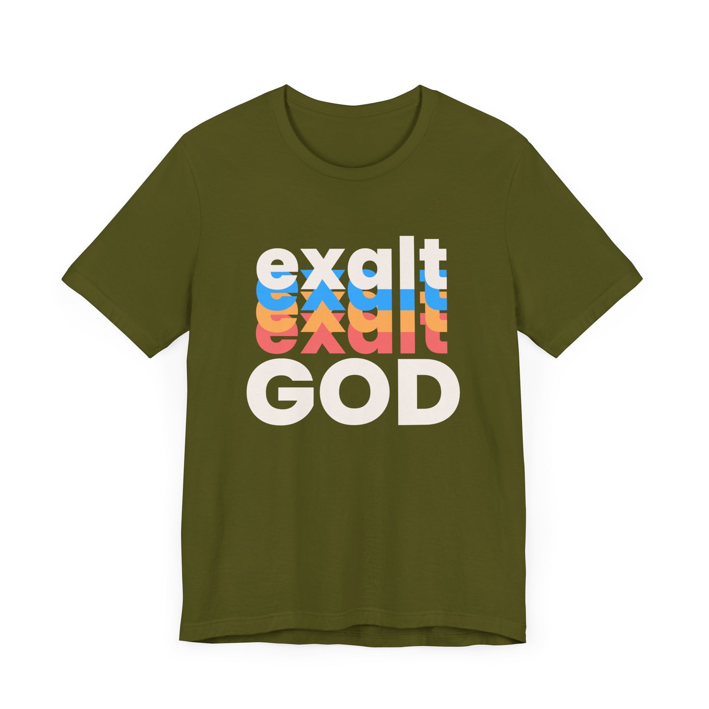 Exalt God Tshirt, Exalt Tshirt, Christian Apparel, Exalt God, Men Woman Exalt God Tshirt, Unisex Jersey Short Sleeve Tee