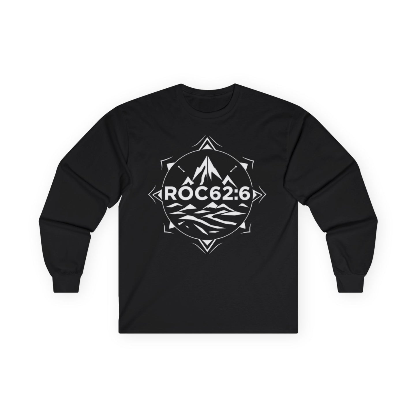 ROC62:6 -Unisex Cotton Long Sleeve Tee, Comfortable Frame, No Seams, Taped Shoulders, Eco-Friendly, Classic Fit, Casual