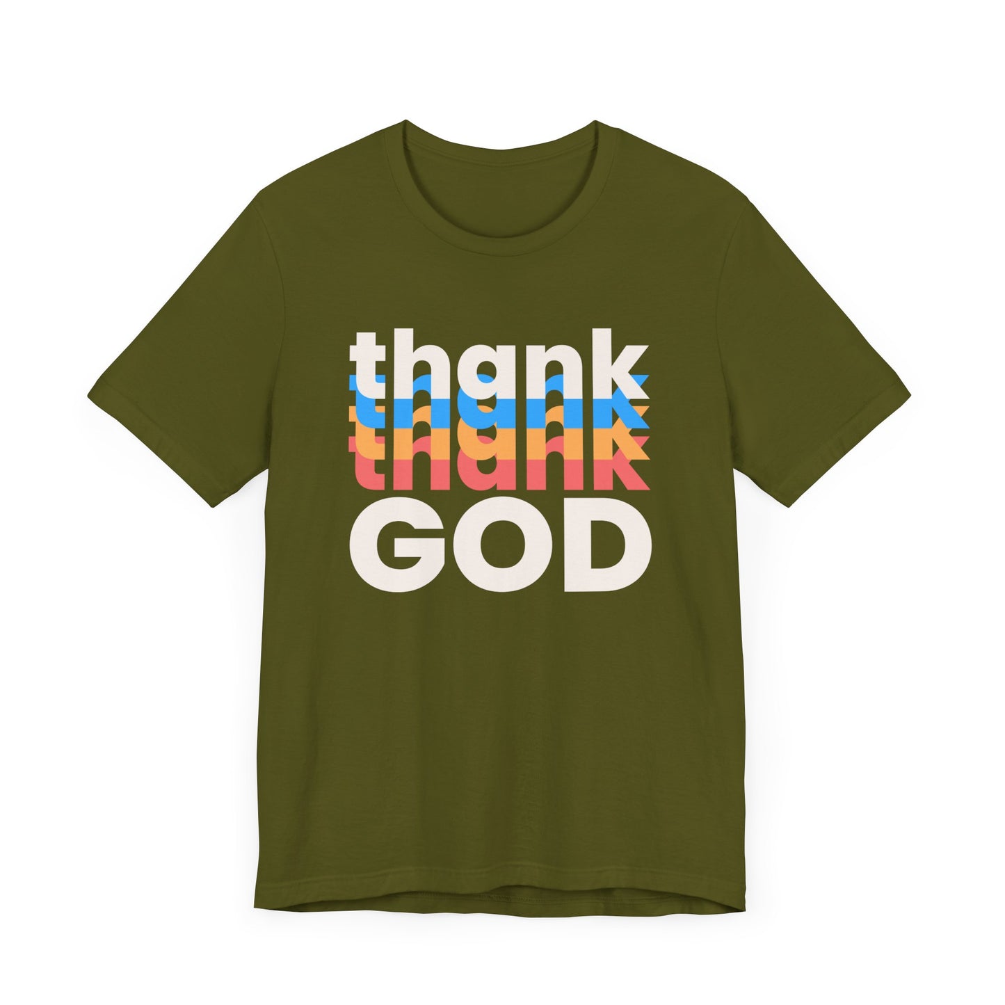Thank God Tshirt, Thankful Tshirt, Christian Apparel, Men Women Tshirt, Unisex Jersey Short Sleeve Tee