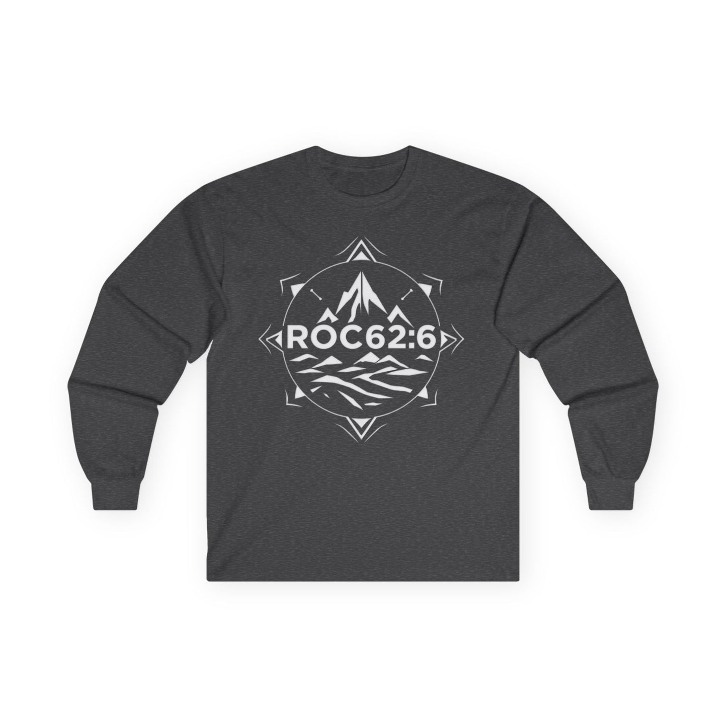 ROC62:6 -Unisex Cotton Long Sleeve Tee, Comfortable Frame, No Seams, Taped Shoulders, Eco-Friendly, Classic Fit, Casual