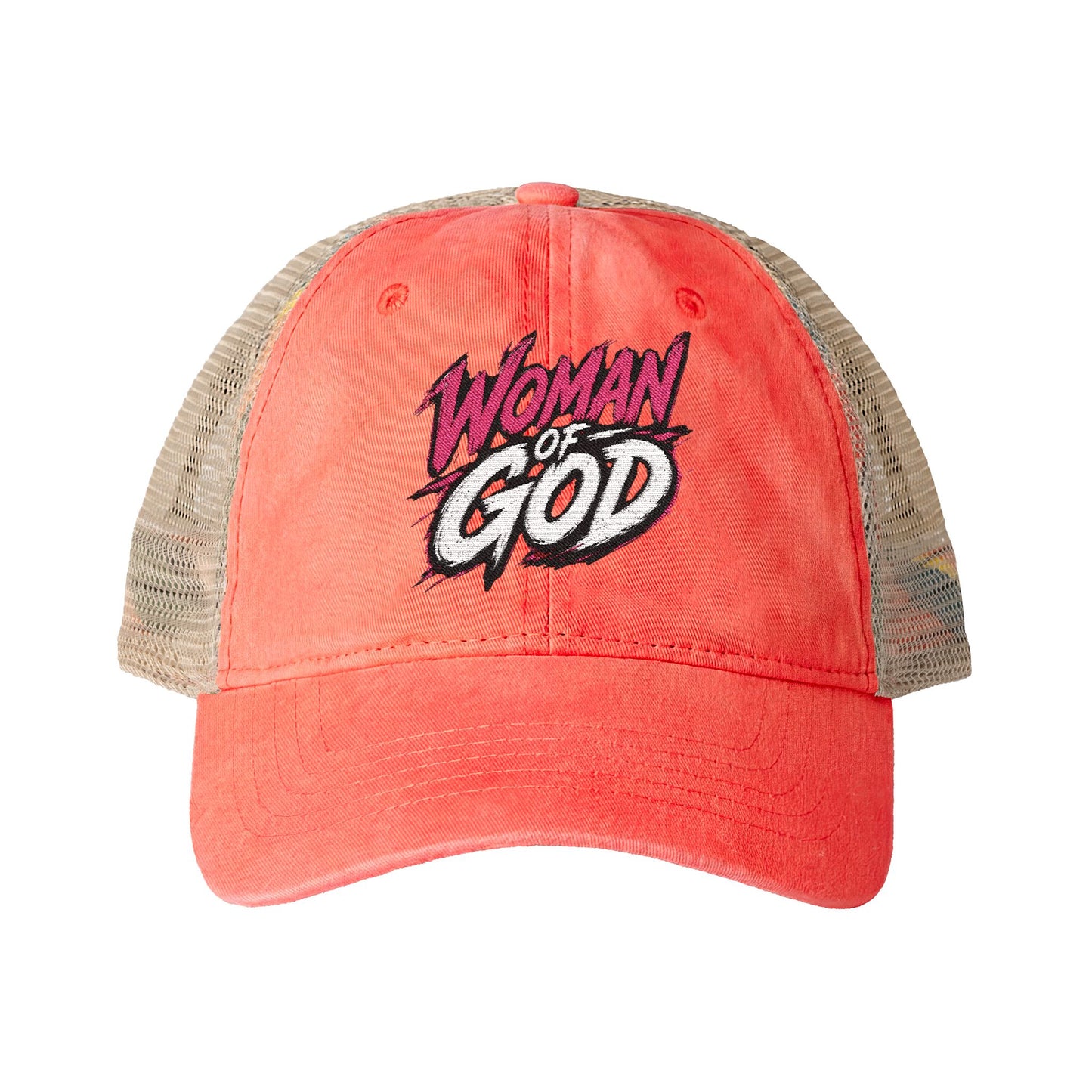 Woman of God Washed Mesh-Back Cap