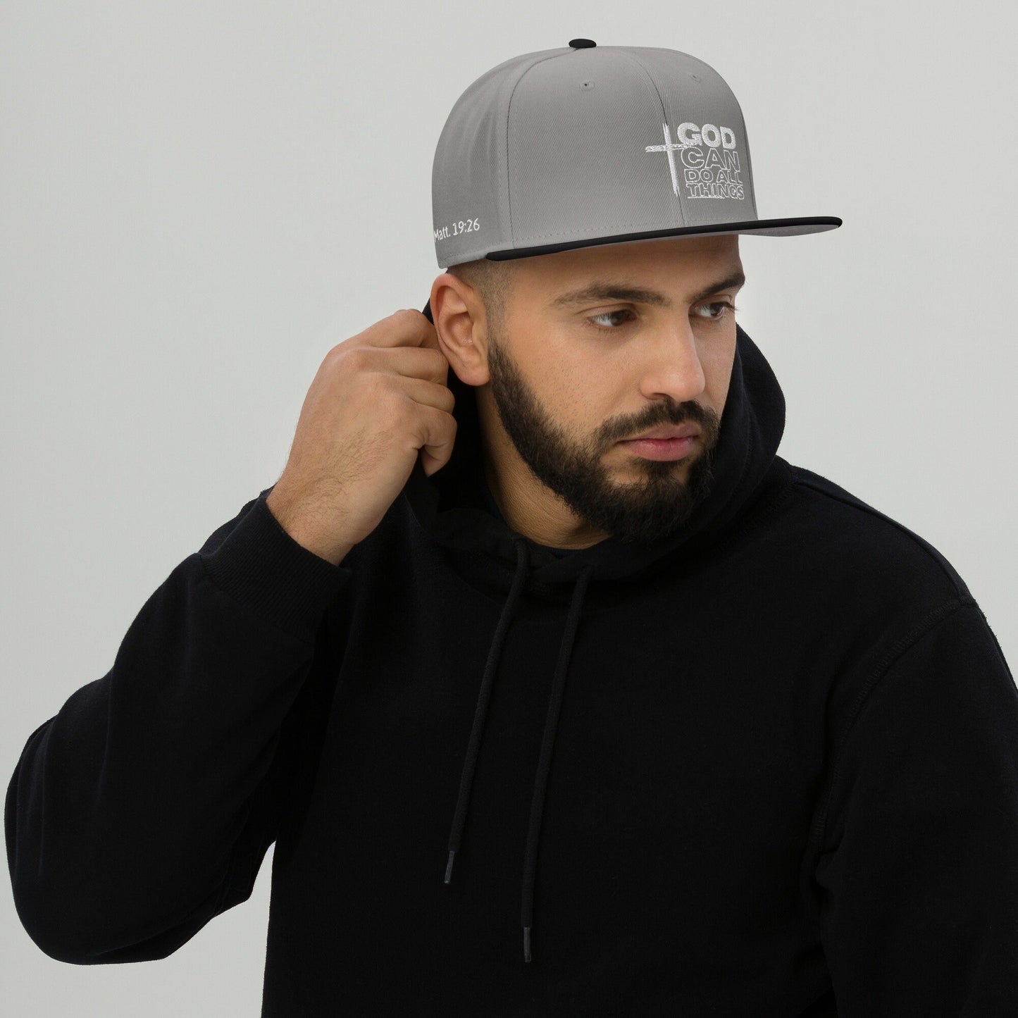 God Can Do All Things Hat, White, God Can Hat, Can Do All Things Hat, Do all things Hat, Christian Apparel, Inspirational Hat