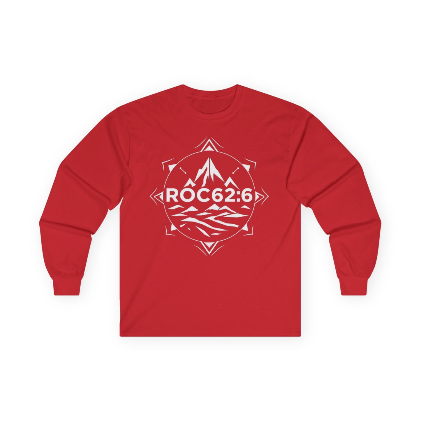 ROC62:6 -Unisex Cotton Long Sleeve Tee, Comfortable Frame, No Seams, Taped Shoulders, Eco-Friendly, Classic Fit, Casual
