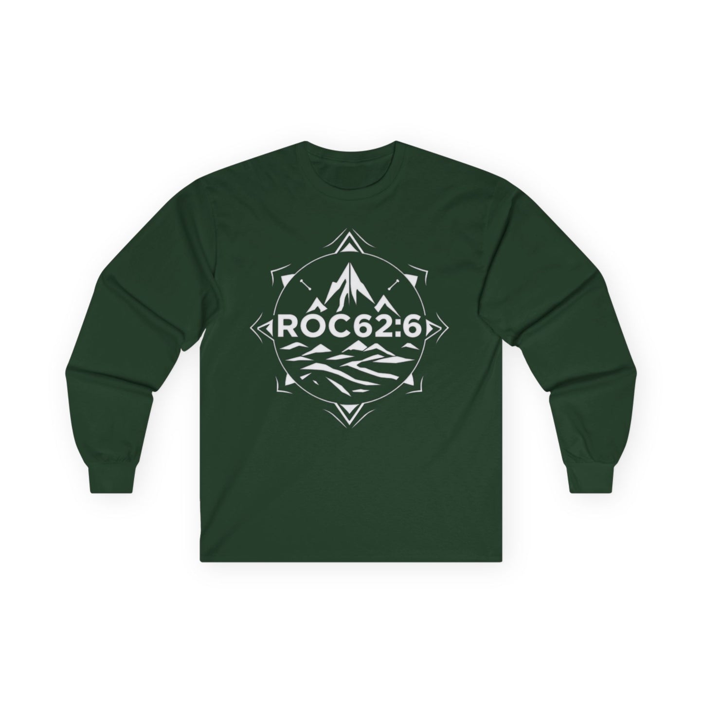 ROC62:6 -Unisex Cotton Long Sleeve Tee, Comfortable Frame, No Seams, Taped Shoulders, Eco-Friendly, Classic Fit, Casual