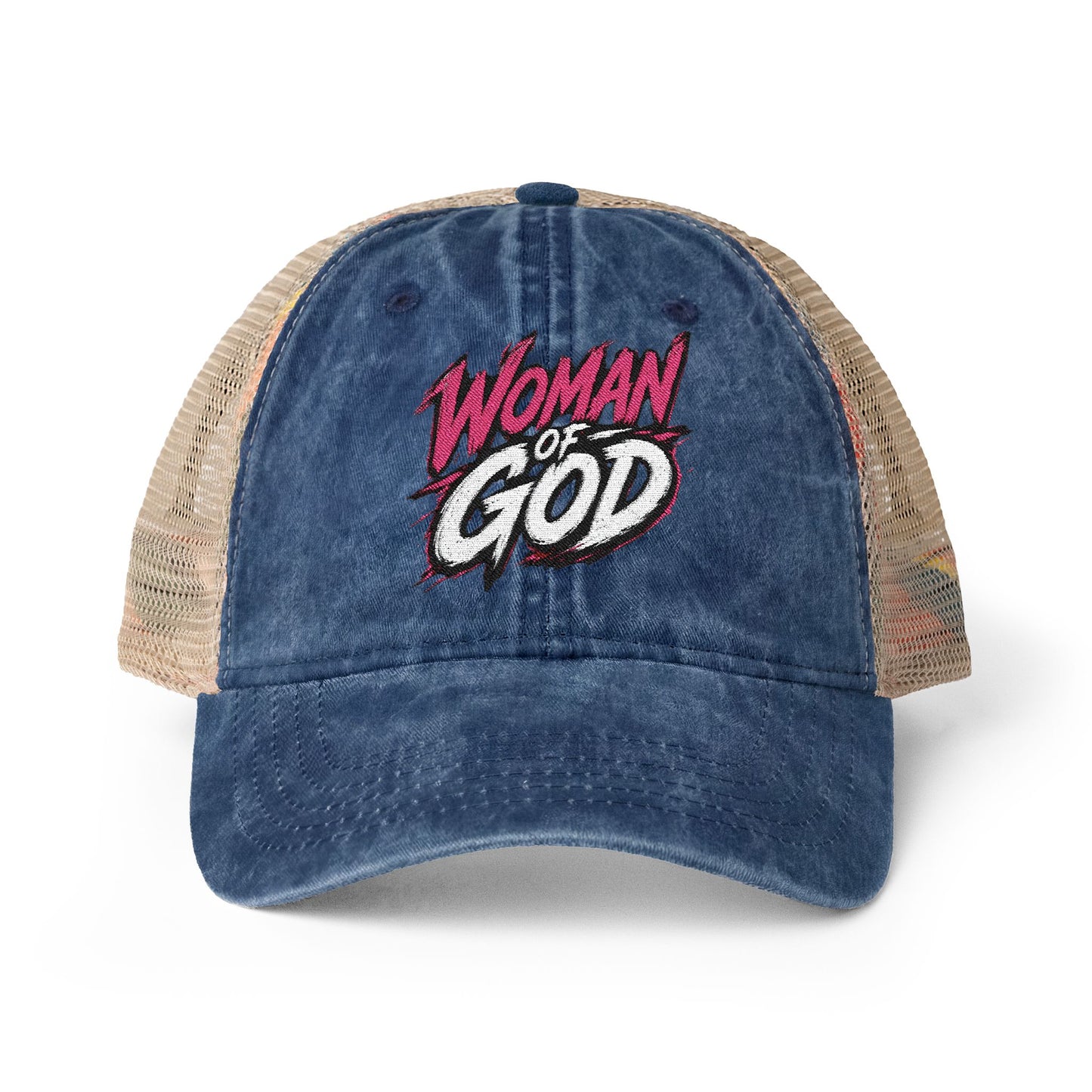 Woman of God Washed Mesh-Back Cap