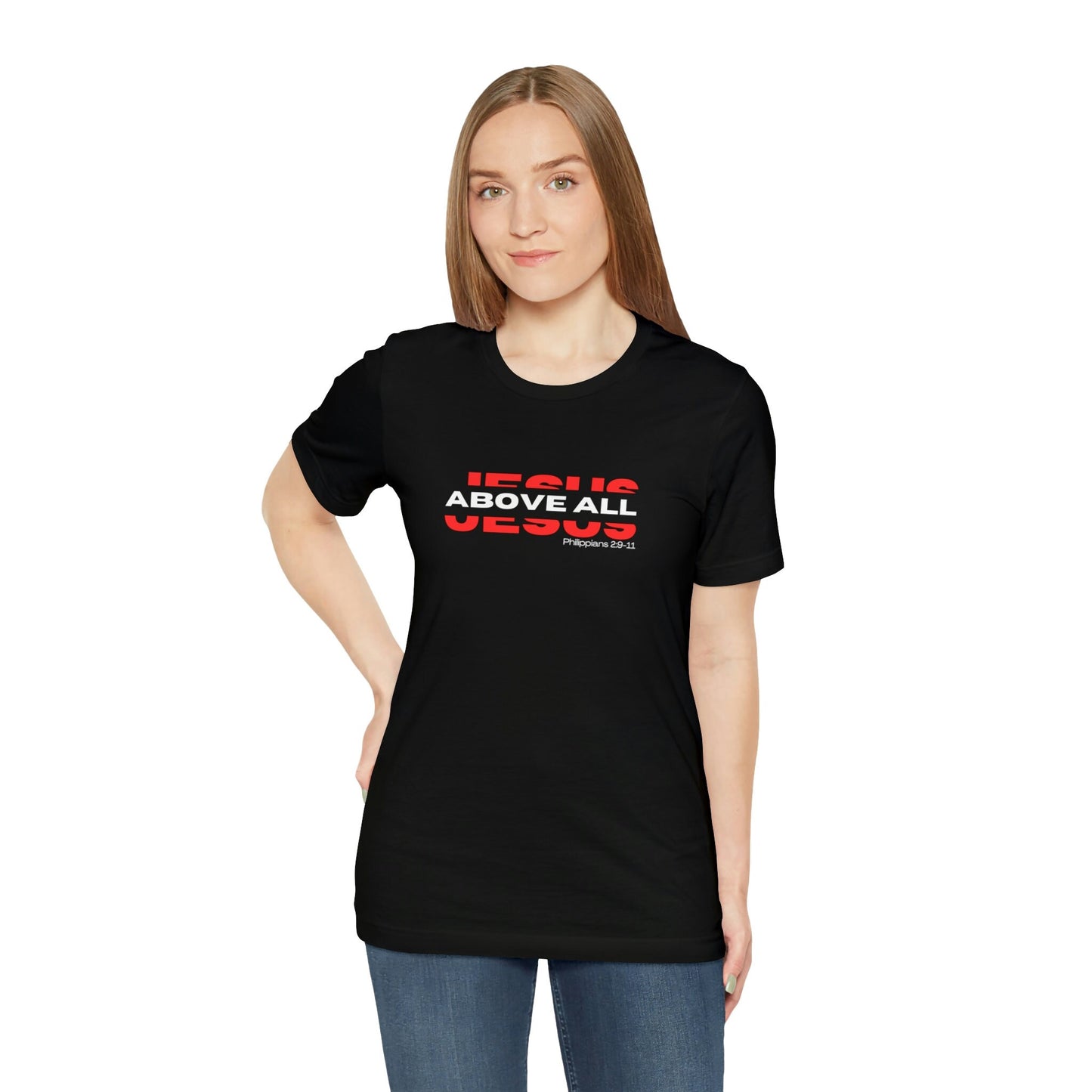 Jesus Above All Shirt | Jesus Shirt | Name Above all | Christian Apparel | Jesus Name Above Shirt | Jesus Above All Name (Black)