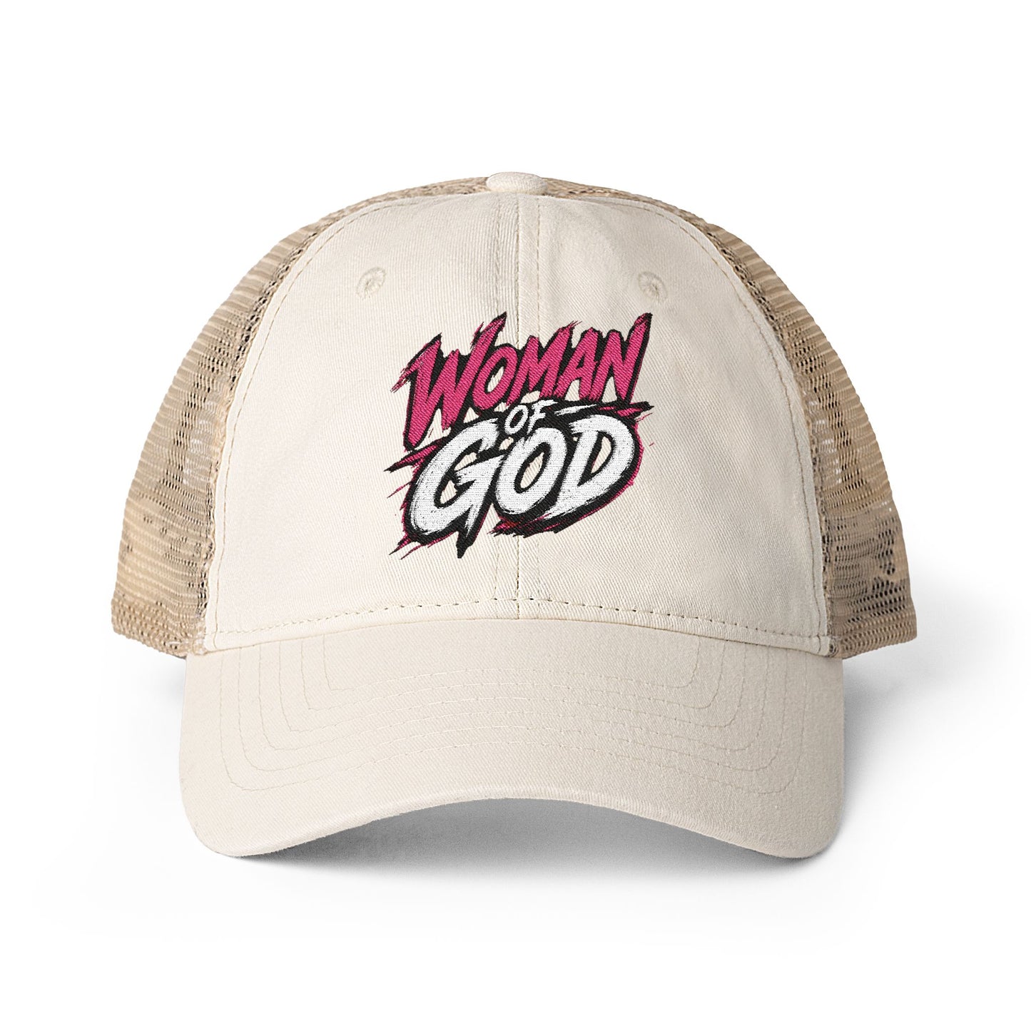 Woman of God Washed Mesh-Back Cap