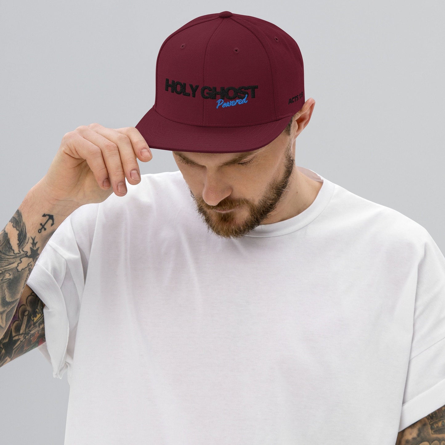 Holy Ghost Powered Hat | Spirit Powered Hat | Holy Spirit Hat | Christian Apparel | Christian Hat | Holy Spirit Powered Hat | Snapback Hat