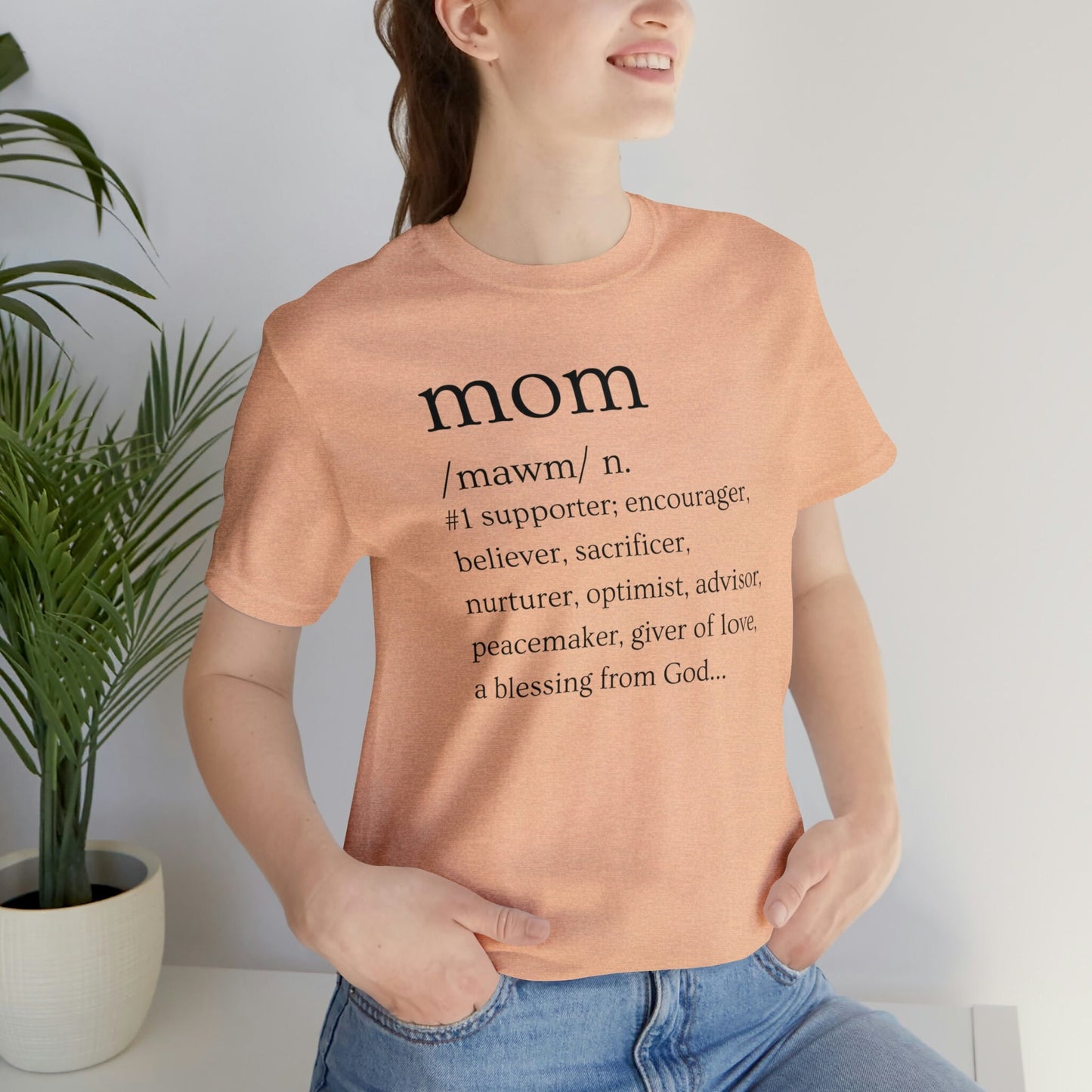 Mom Defined T-Shirt | Gift for Mom | Mother's Day T-Shirt | Mom Defined | Mother's Day Gift | Gift for Mother | Definition of Mom - Blk Ltr
