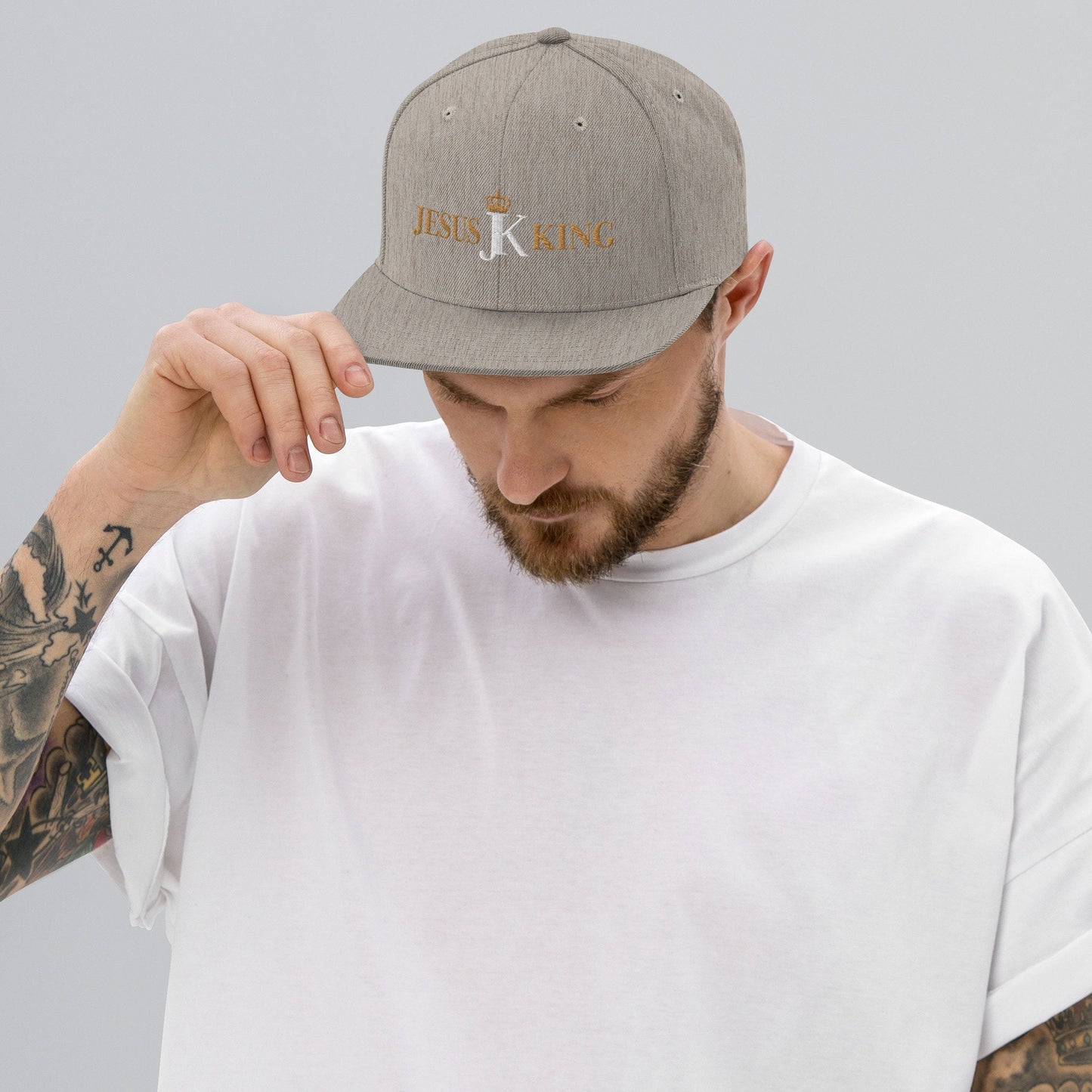 Jesus King Snapback Hat, King Jesus Cap, Crown Jesus Hat,