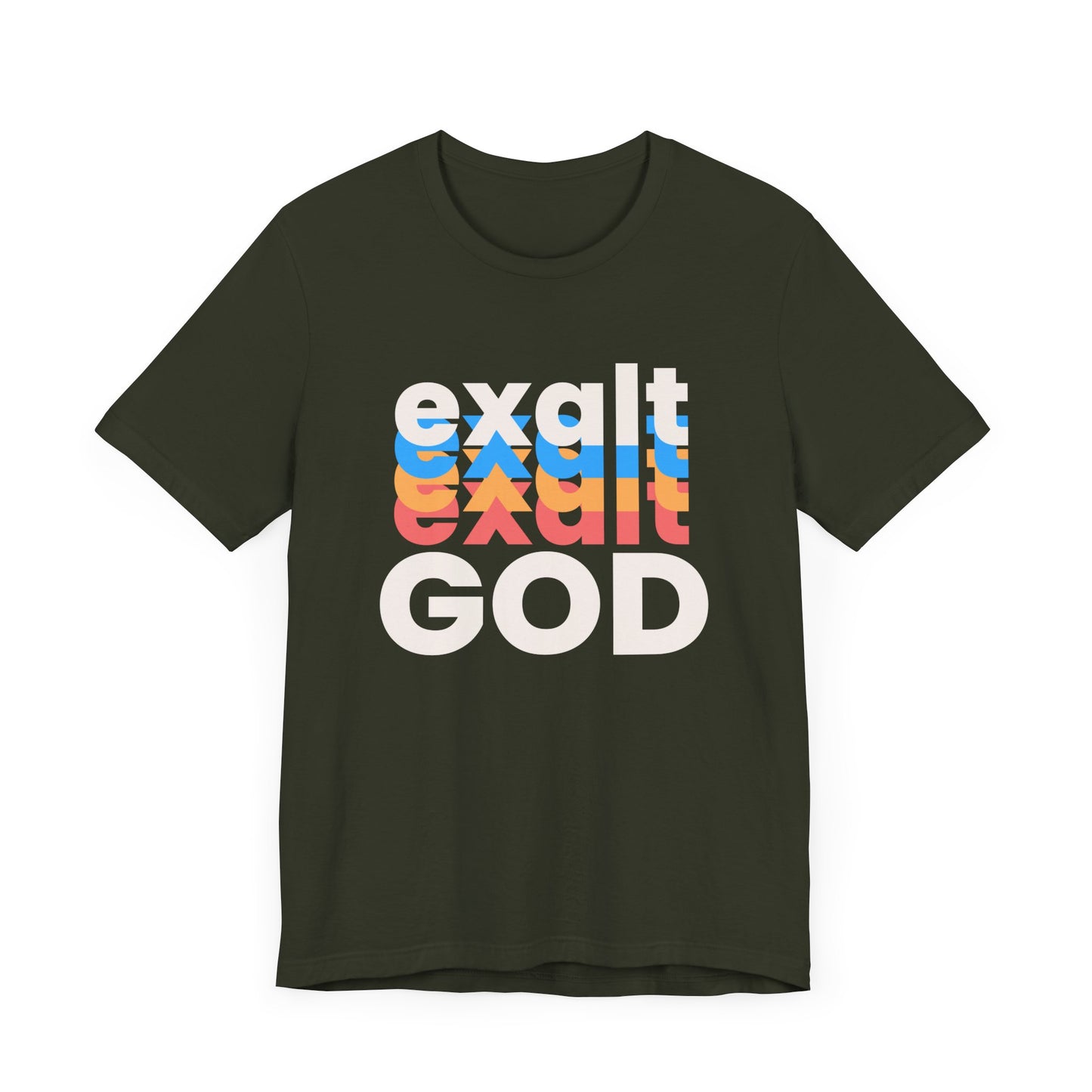 Exalt God Tshirt, Exalt Tshirt, Christian Apparel, Exalt God, Men Woman Exalt God Tshirt, Unisex Jersey Short Sleeve Tee