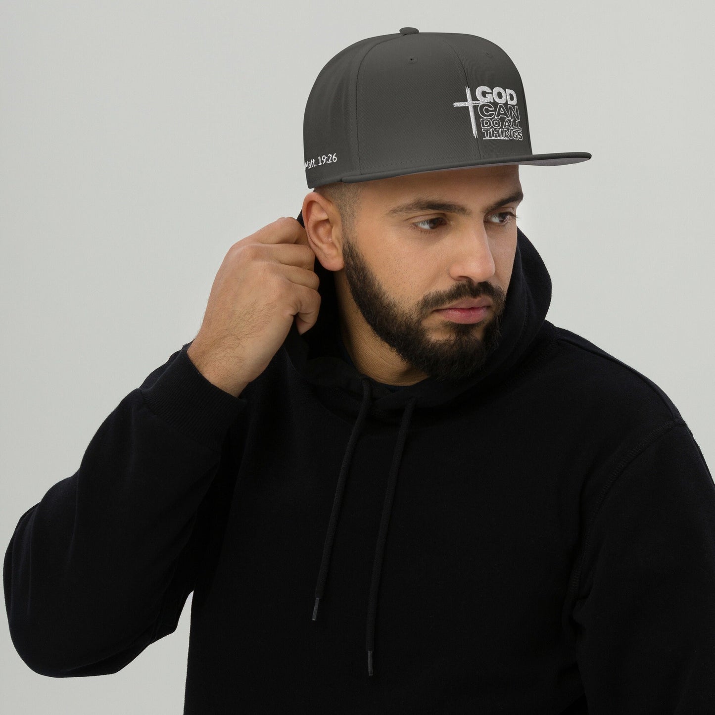 God Can Do All Things Hat, White, God Can Hat, Can Do All Things Hat, Do all things Hat, Christian Apparel, Inspirational Hat