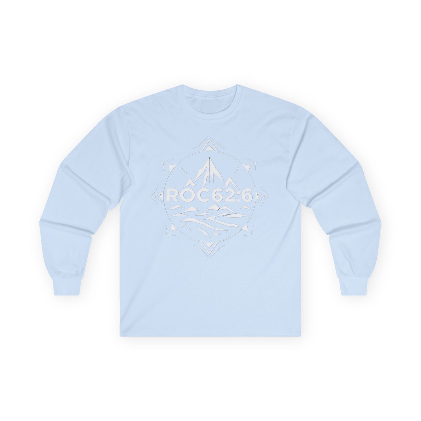 ROC62:6 -Unisex Cotton Long Sleeve Tee, Comfortable Frame, No Seams, Taped Shoulders, Eco-Friendly, Classic Fit, Casual
