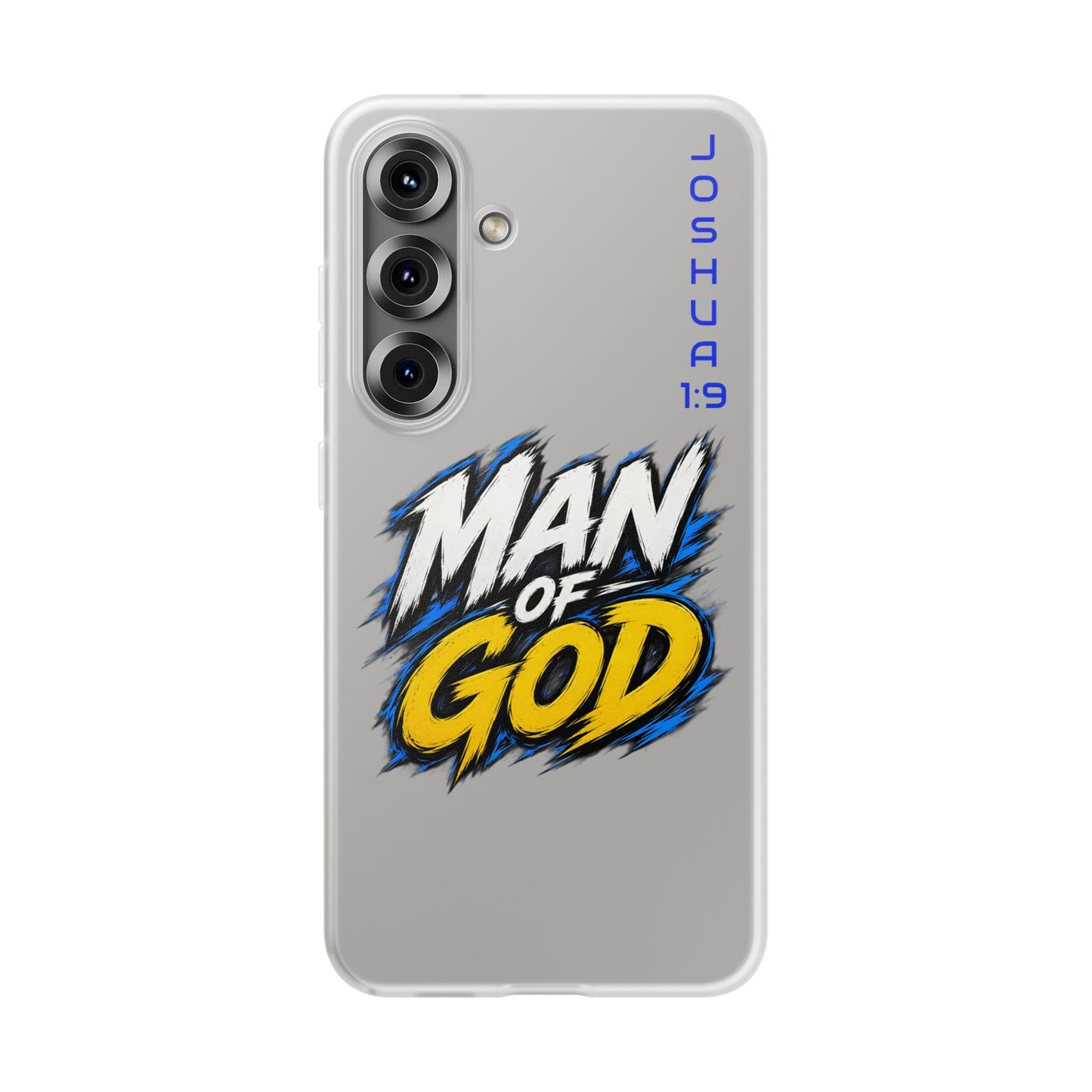 Man of God Phone Case — Joshua 1:9 Flexi Case