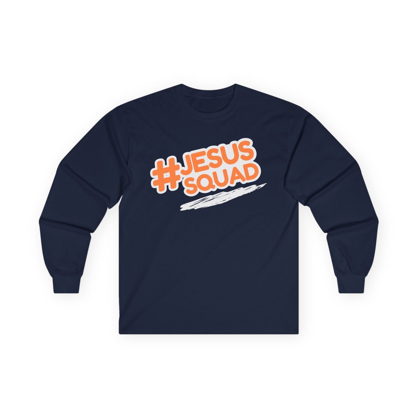 JESUS SQUAD Unisex Long Sleeve Tee, Faith and Pride Shirt, Religious Holiday Apparel, Almighty Kingdom Tee, Religious Pride Cotton Tee