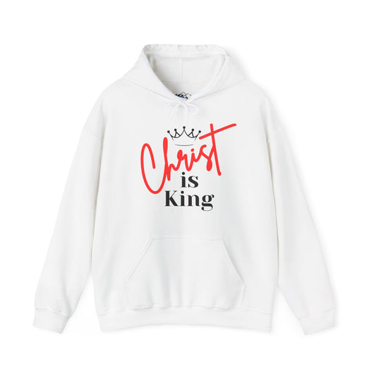 CHRIST IS KING Unisex Hoodie Sweatshirt, Heavy Blend Pullover, Gift for Him/Her, Cozy Winter Apparel, Religious Clothing, Christmas Present