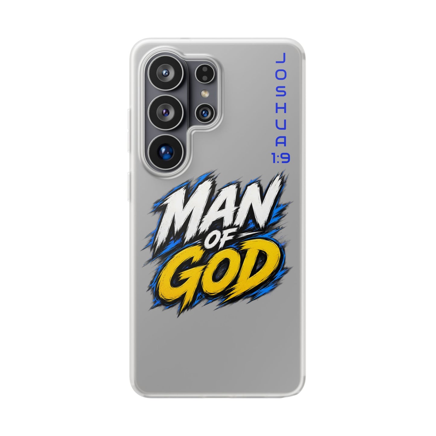 Man of God Phone Case — Joshua 1:9 Flexi Case