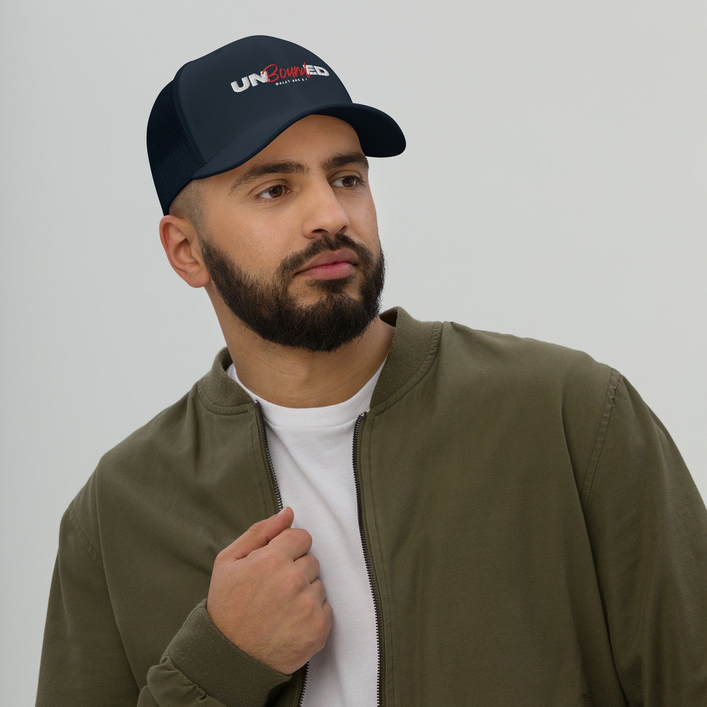 UNBoundED Trucker Cap | Christian Apparel | Scripture Hat | Inspirational Apparel | Motivational Apparel | Christian Hat | God Trucker Cap