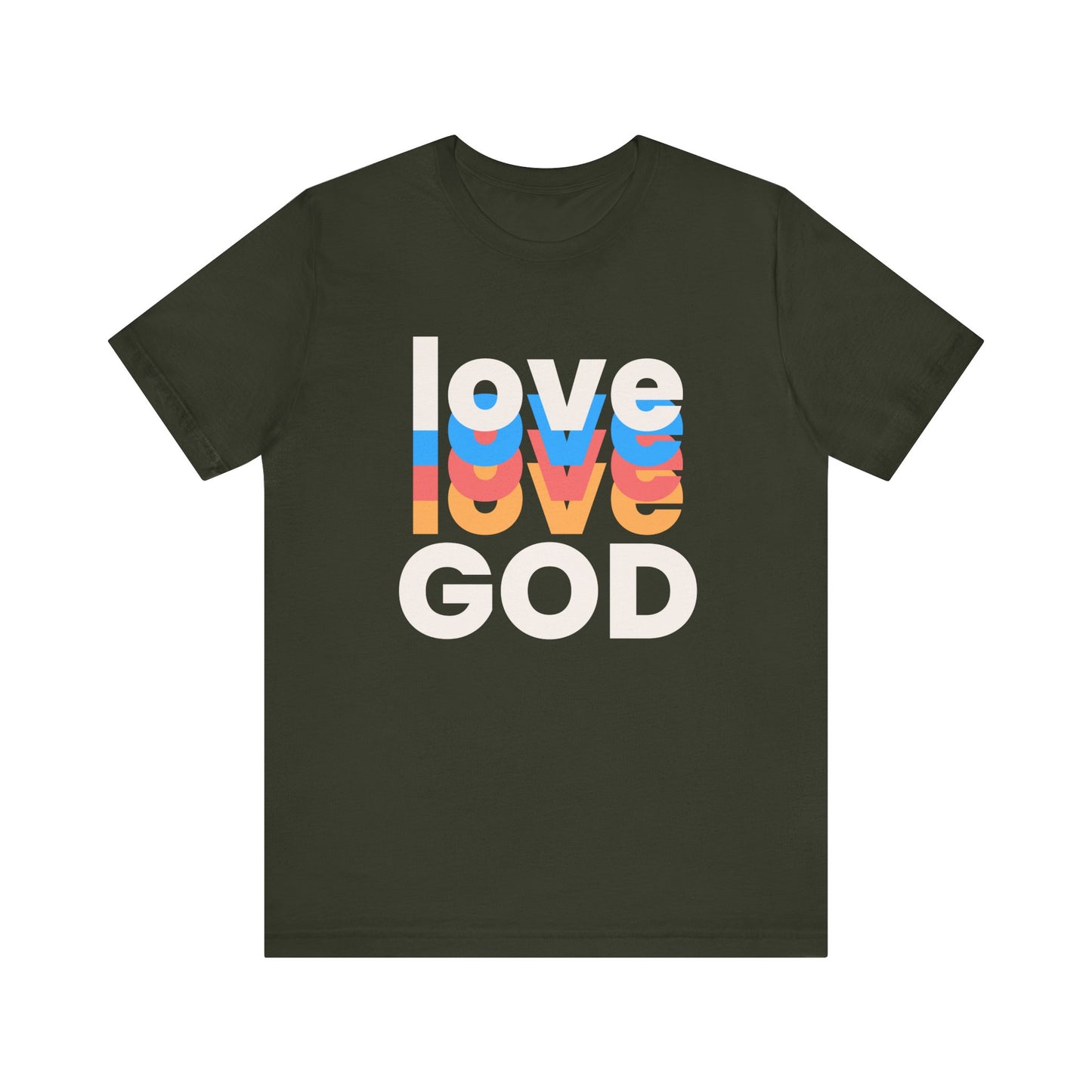 Love God Tshirt, Love Tshirt, Christian Apparel, Love God, Love, Men Women Love God Tshirt, Unisex Jersey Short Sleeve Tee