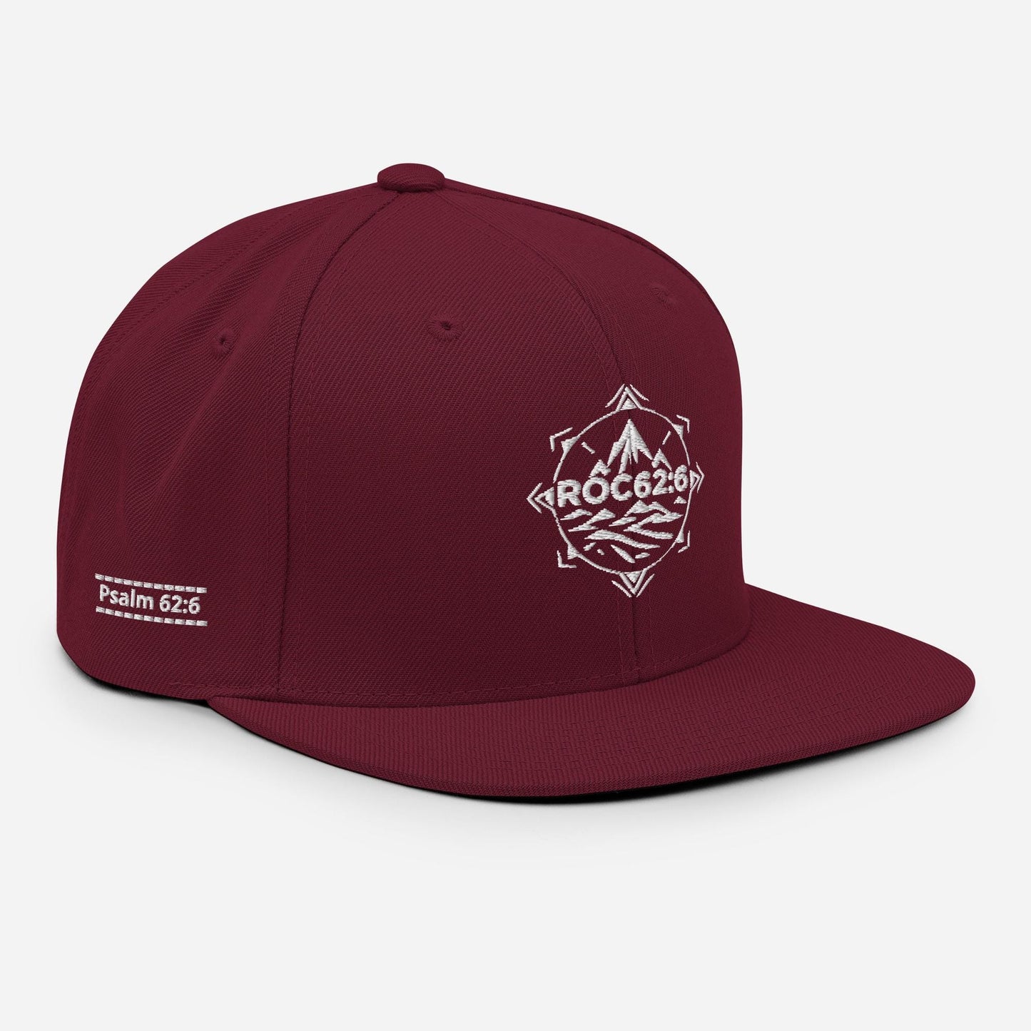 ROC62:6 White Emblem Snapback Hat Merch