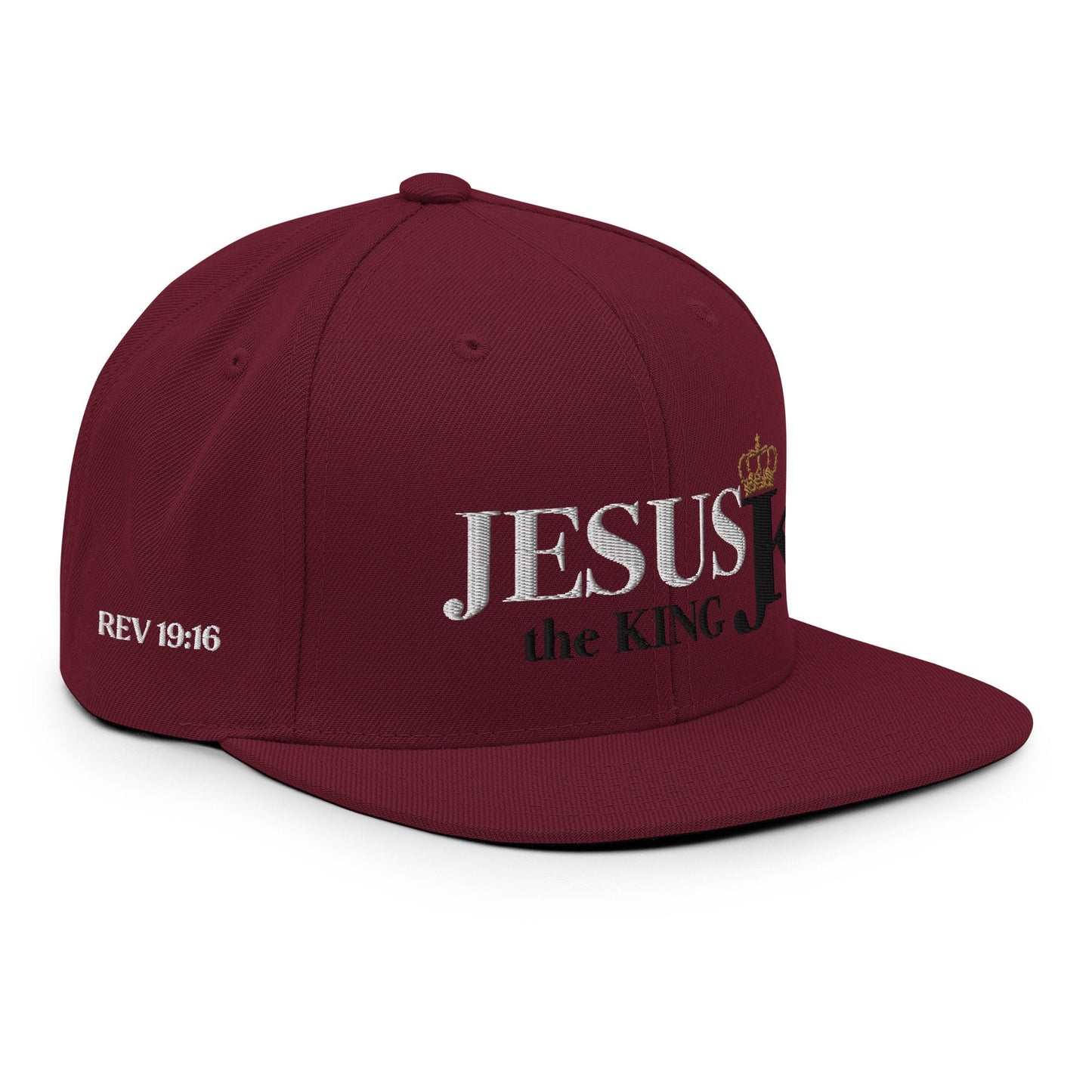 Jesus the King Snapback Hat, King Jesus Hat, Jesus King Cap, JK Snapback hat, Jesus King Hat