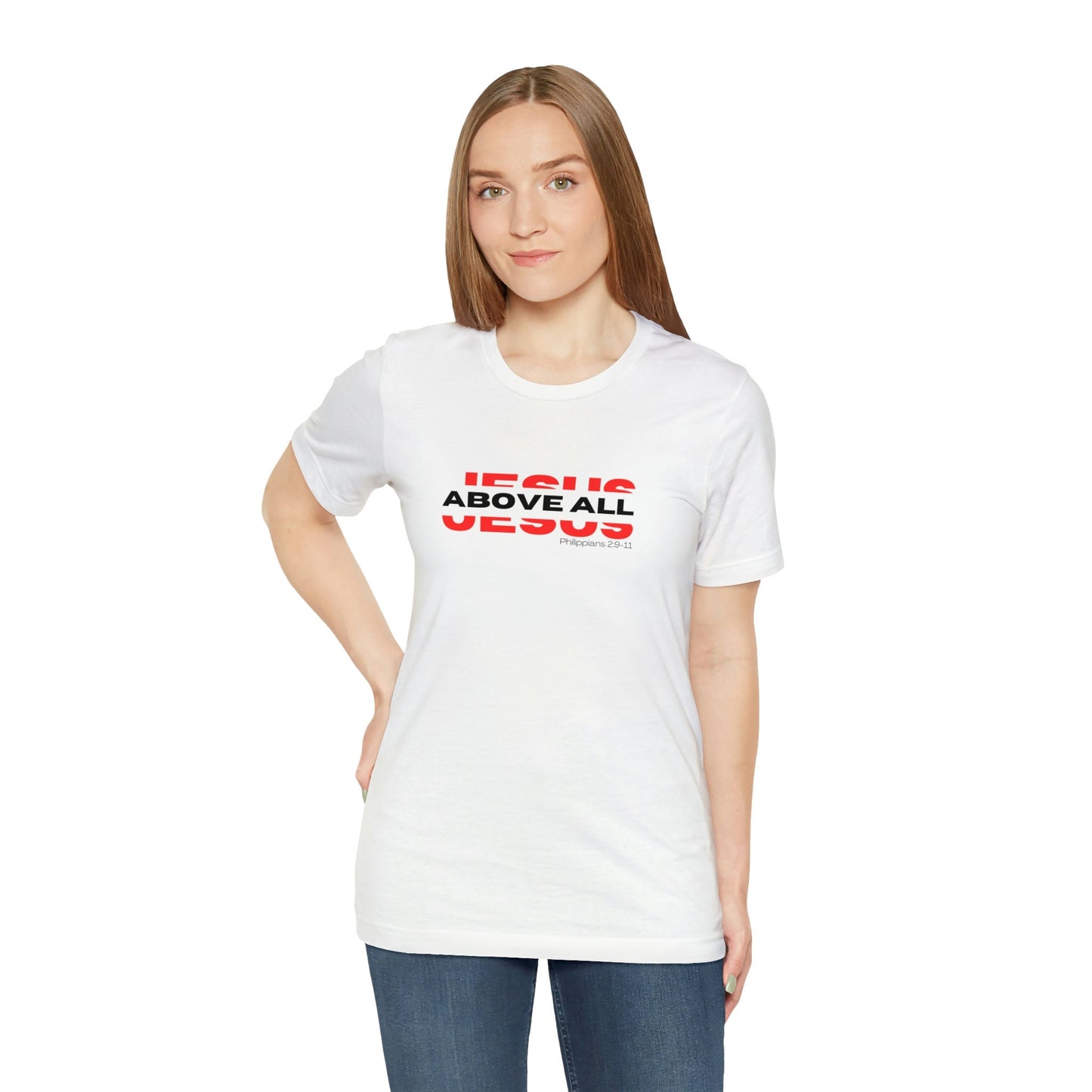 Jesus Above All Shirt | Jesus Shirt | Name Above all | Christian Apparel | Jesus Name Above Shirt | Jesus Above All Name (White)