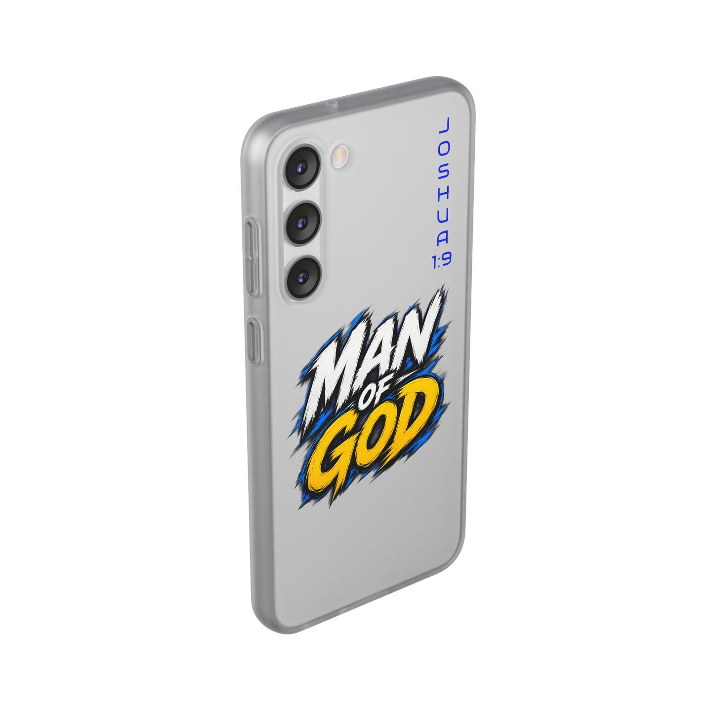 Man of God Phone Case — Joshua 1:9 Flexi Case
