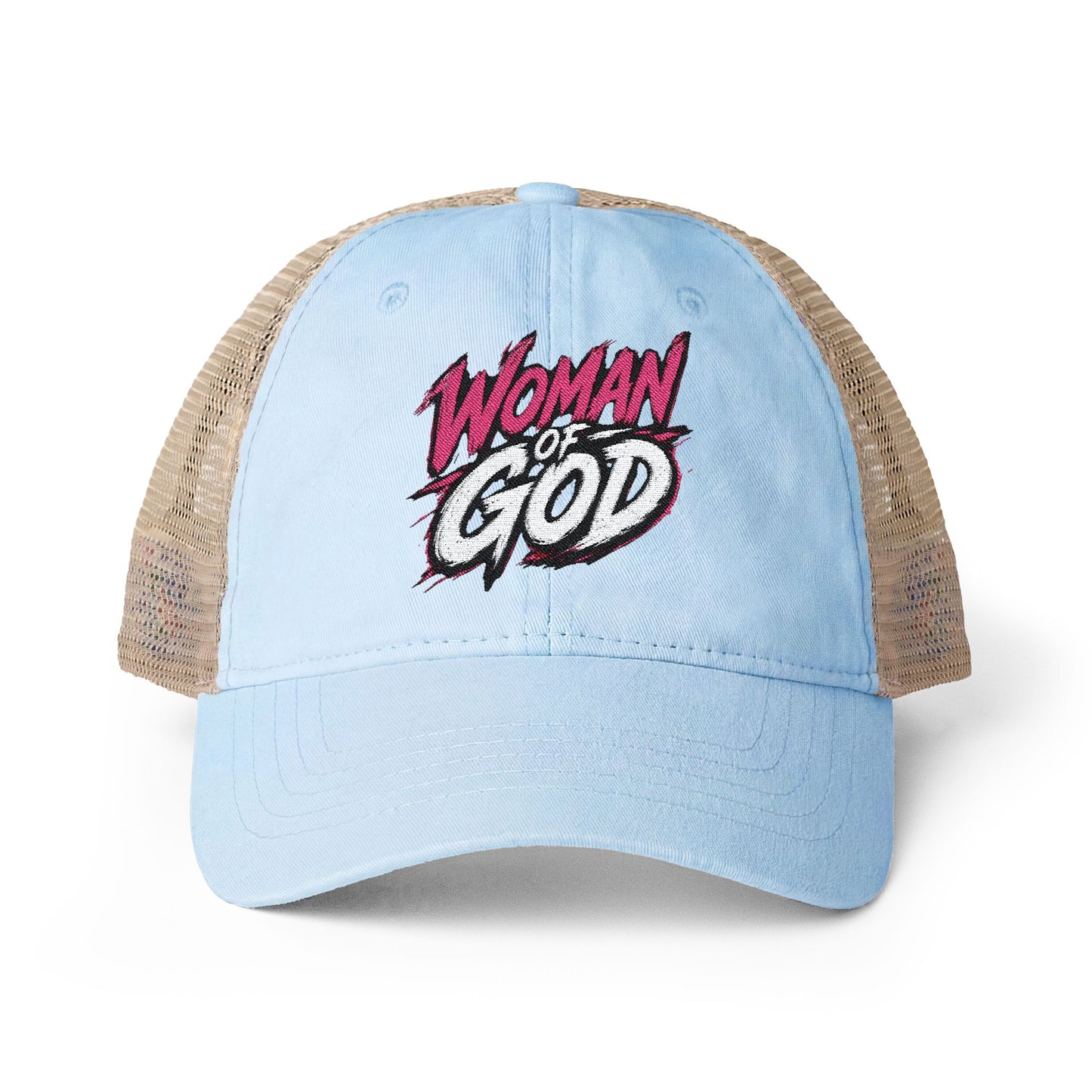 Woman of God Washed Mesh-Back Cap