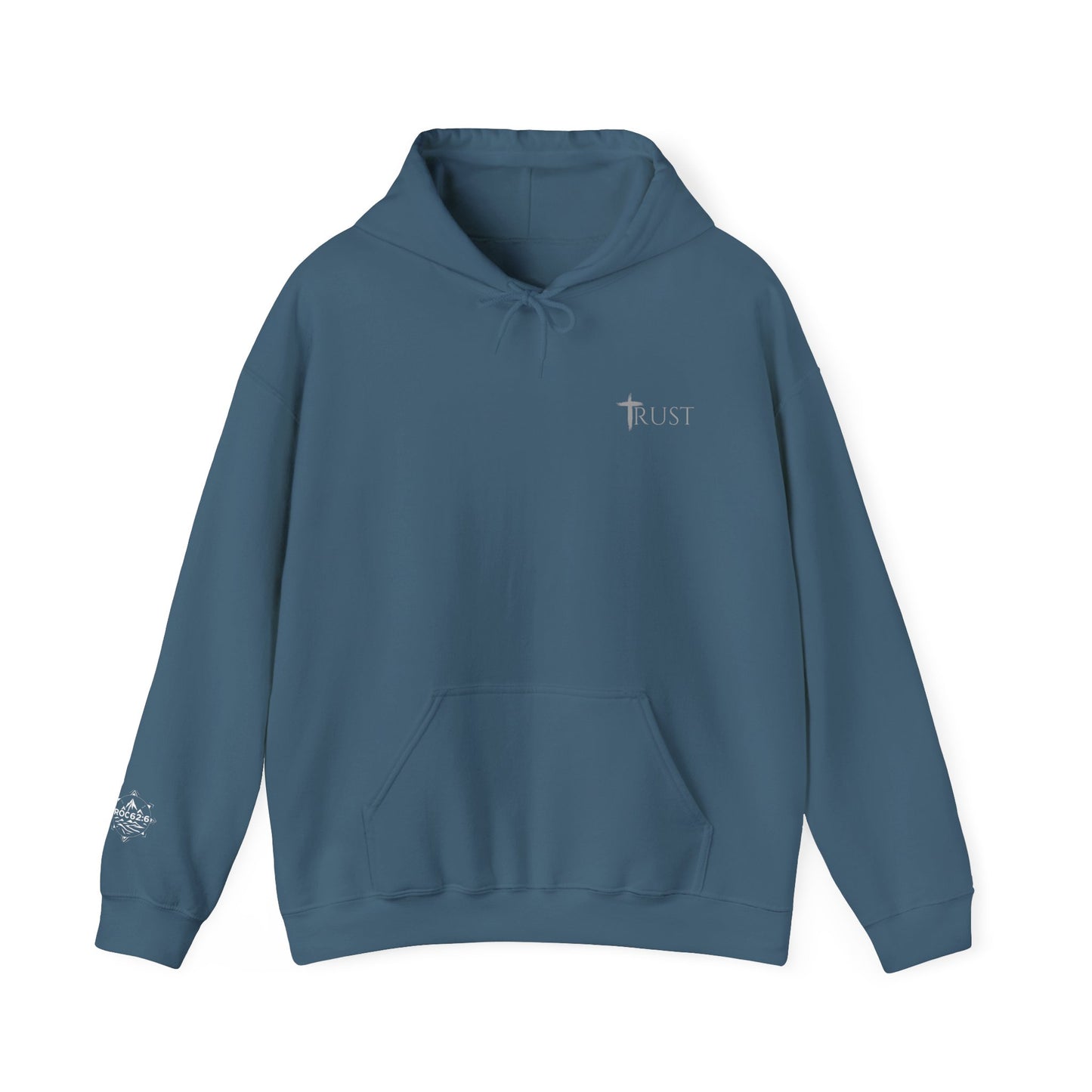 Christian Faith Hooded Sweatshirt, Trust Angels Design, Spiritual Gift, Unisex Clothing, Perfect for Church and Holidays