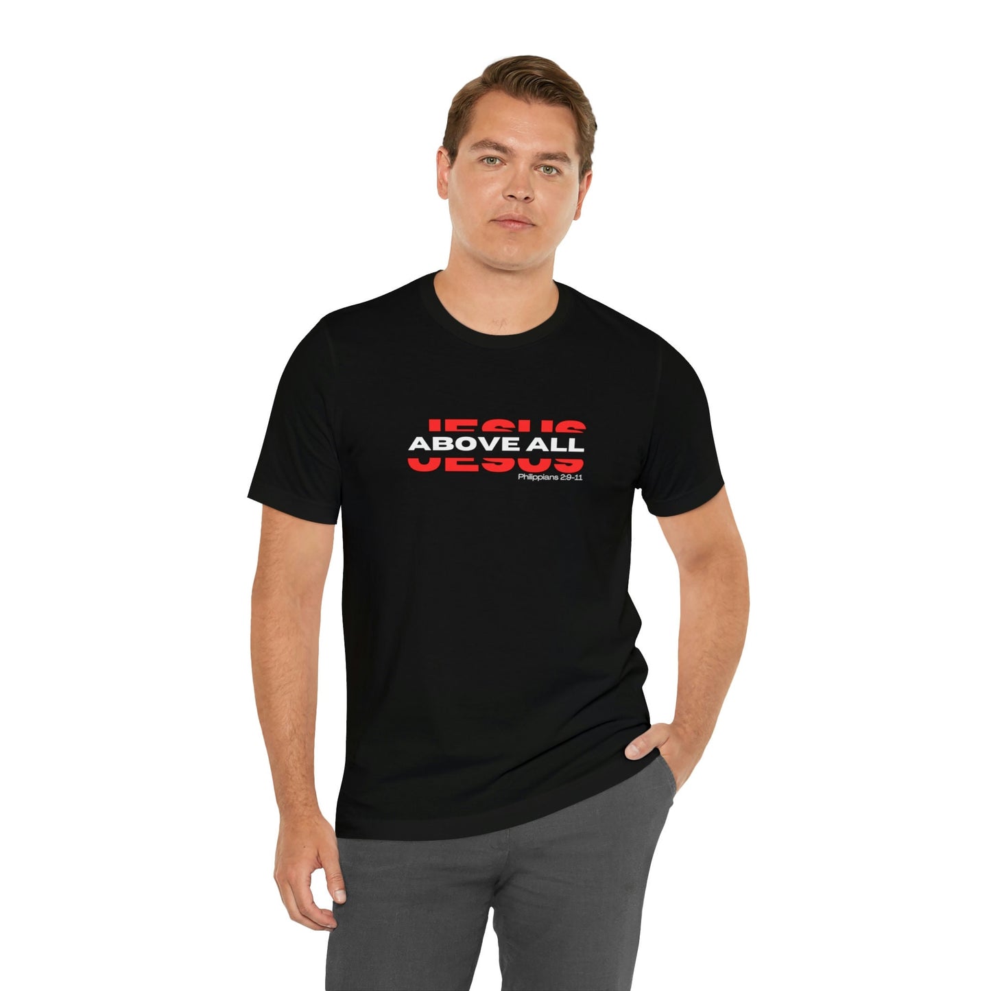 Jesus Above All Shirt | Jesus Shirt | Name Above all | Christian Apparel | Jesus Name Above Shirt | Jesus Above All Name (Black)