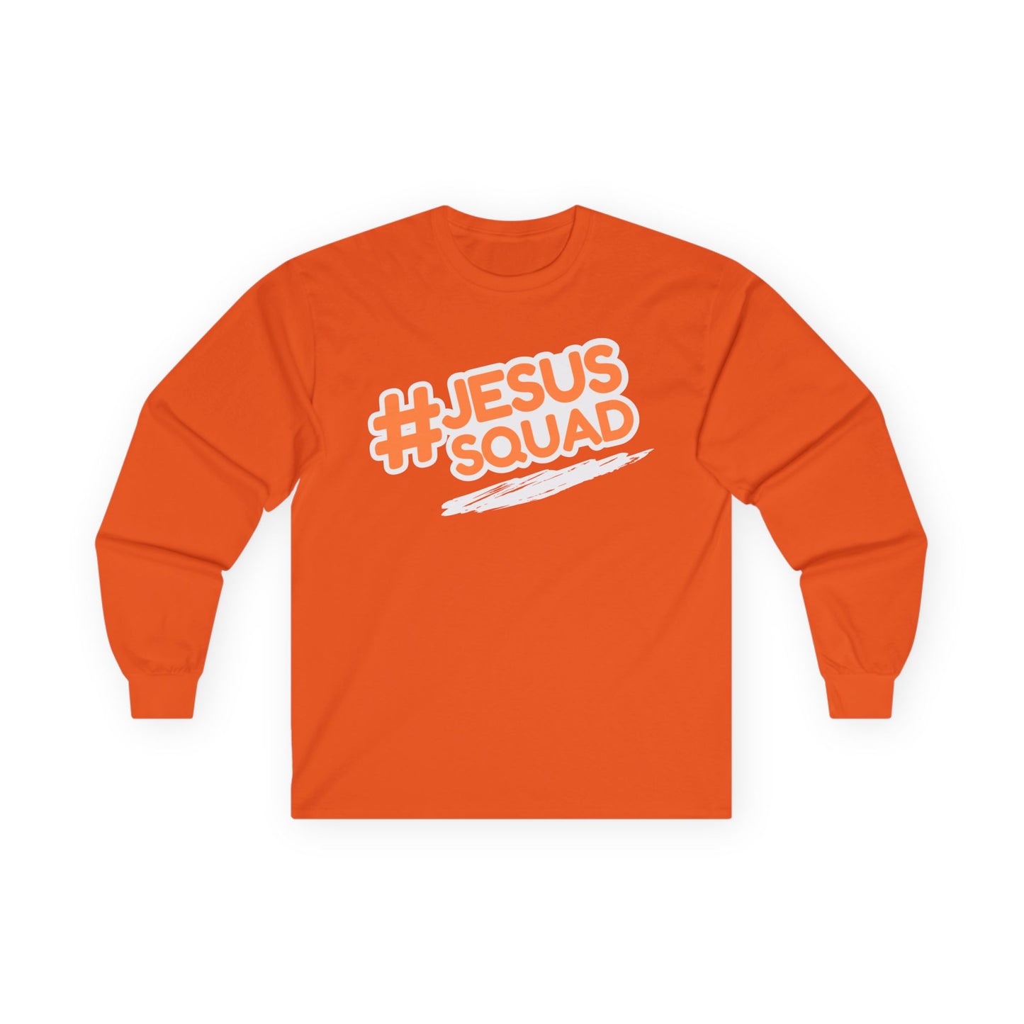 JESUS SQUAD Unisex Long Sleeve Tee, Faith and Pride Shirt, Religious Holiday Apparel, Almighty Kingdom Tee, Religious Pride Cotton Tee