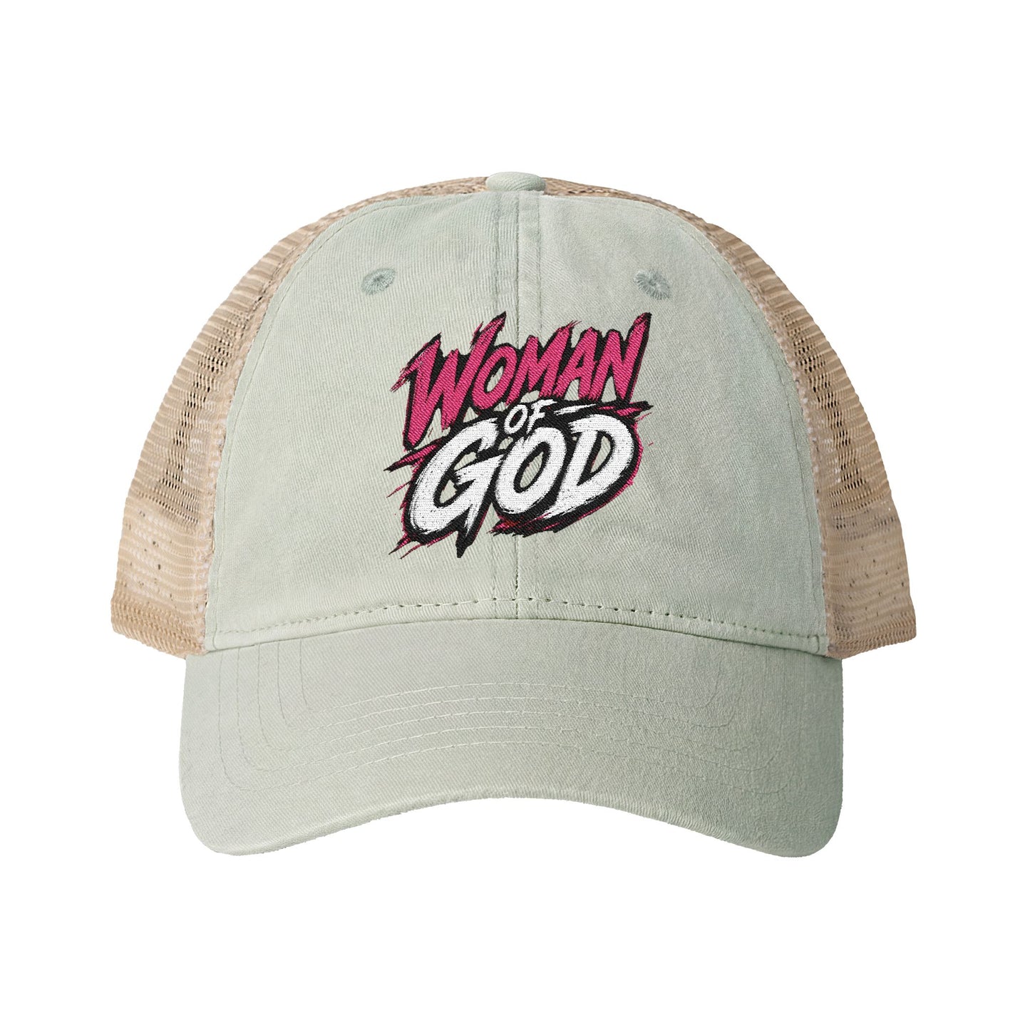 Woman of God Washed Mesh-Back Cap