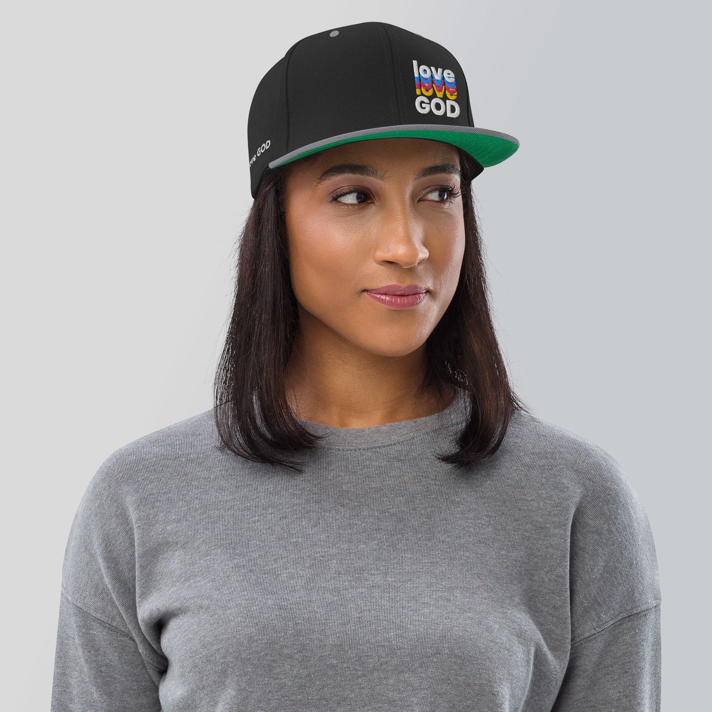 Love God Hat, Love Hat, Christian Apparel, Men Women Love God Hat, Love God Snapcap, Love God Snapback Hat