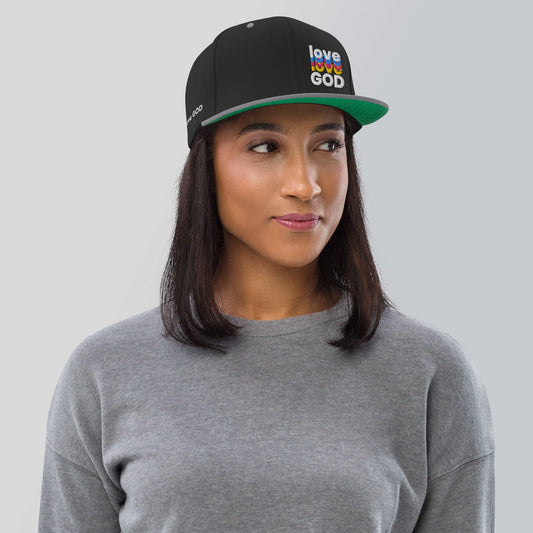 Love God Hat, Love Hat, Christian Apparel, Men Women Love God Hat, Love God Snapcap, Love God Snapback Hat