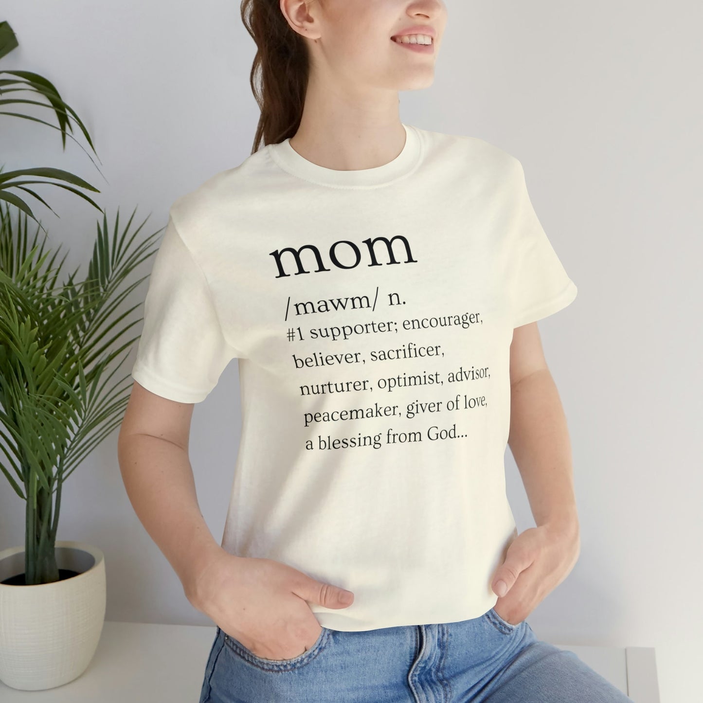 Mom Defined T-Shirt | Gift for Mom | Mother's Day T-Shirt | Mom Defined | Mother's Day Gift | Gift for Mother | Definition of Mom - Blk Ltr